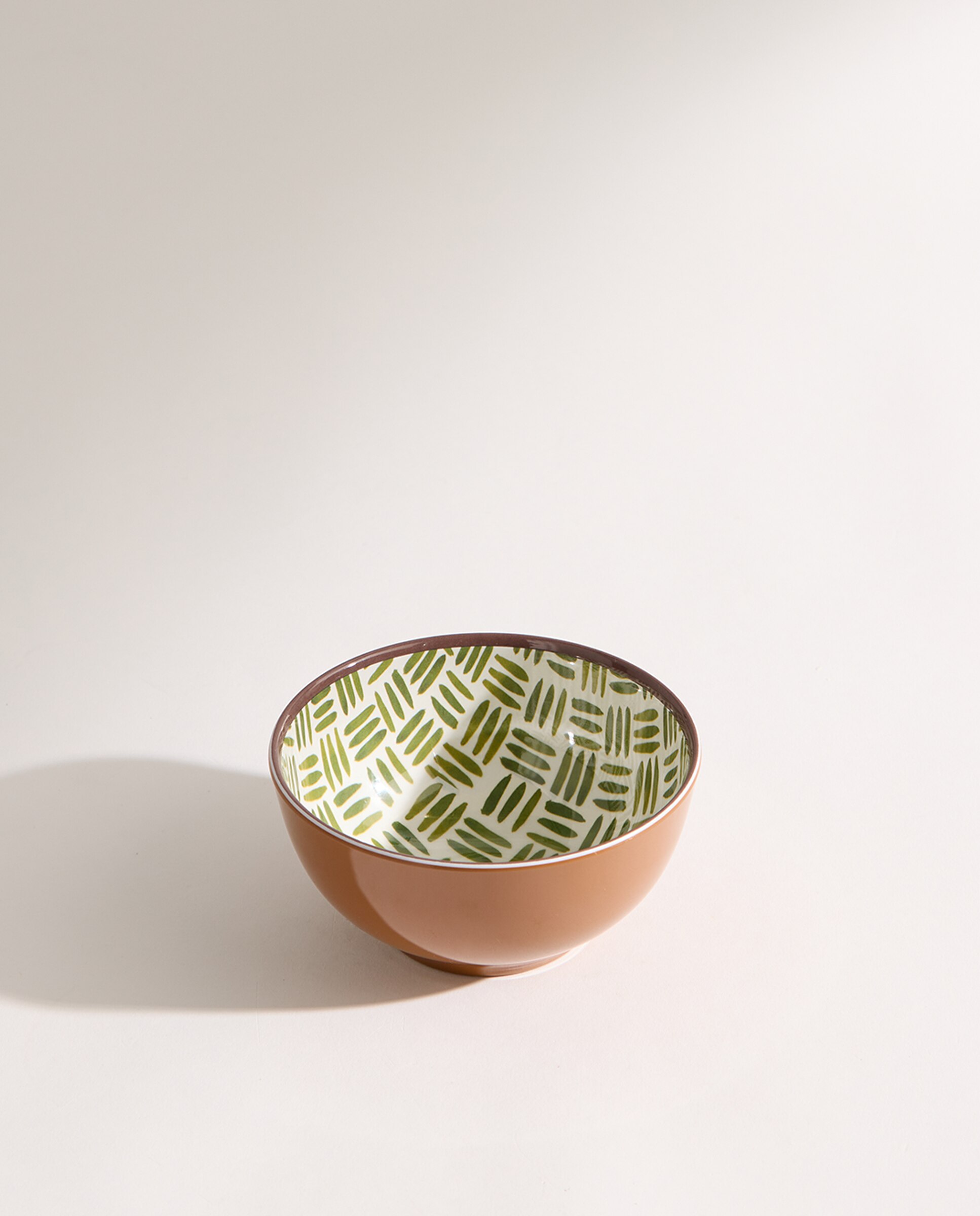 Bowl de melamina para exterior bambú Ethno Verde-2