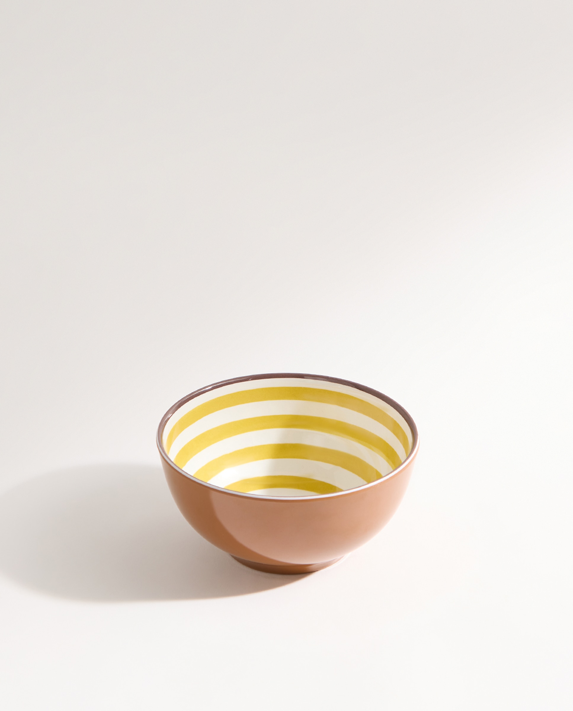 Bowl de melamina para exterior bambú Ethno Amarillo-2