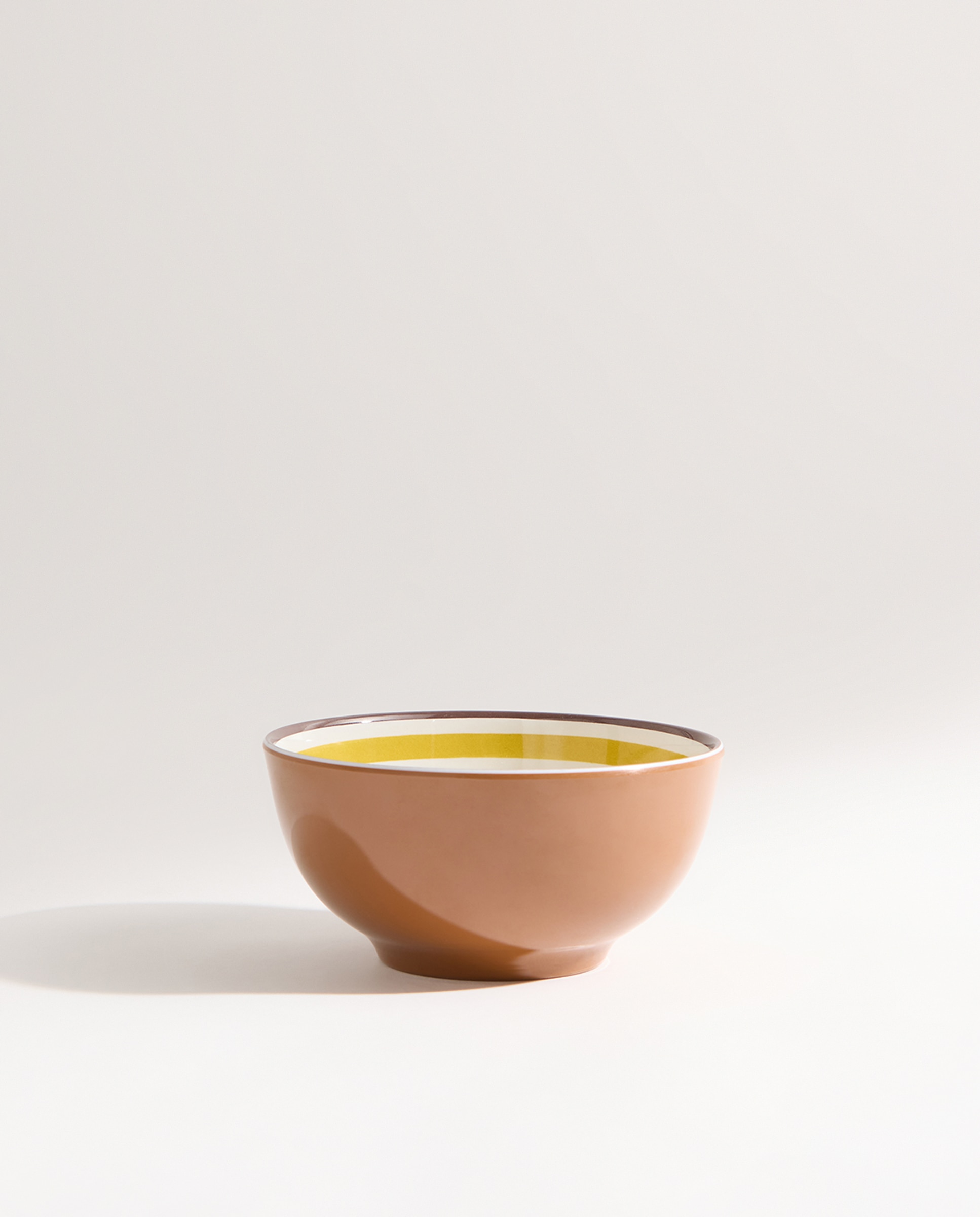 Bowl de melamina para exterior bambú Ethno Amarillo-3