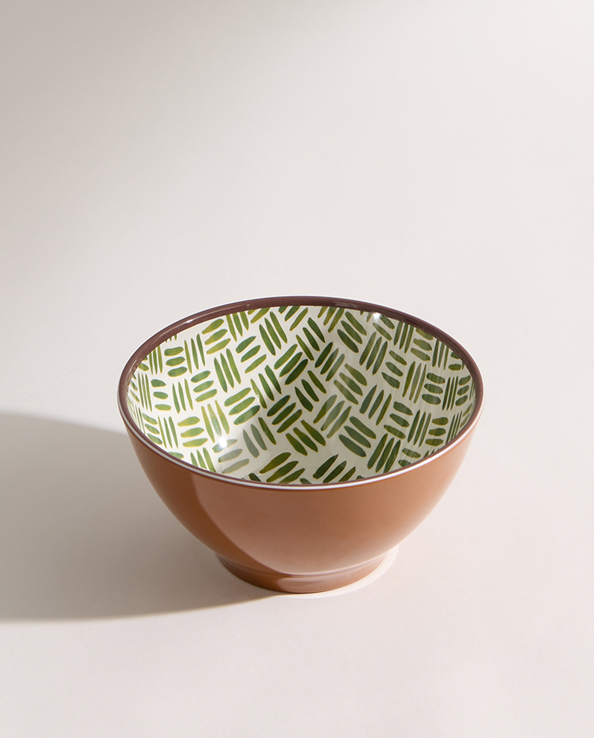 Bowl de melamina para exterior bambú Ethno Verde-2