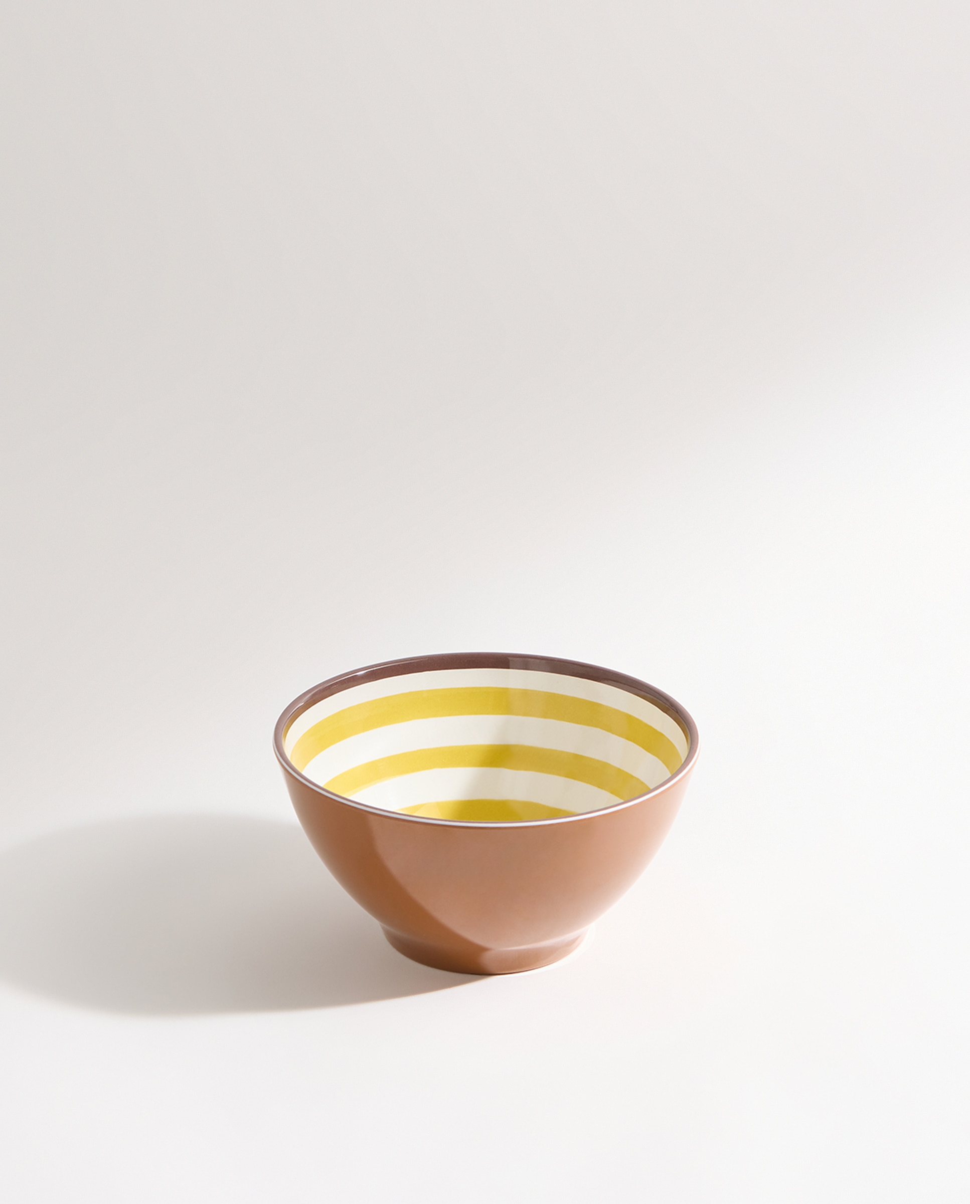 Bowl de melamina para exterior bambú Ethno Amarillo-2