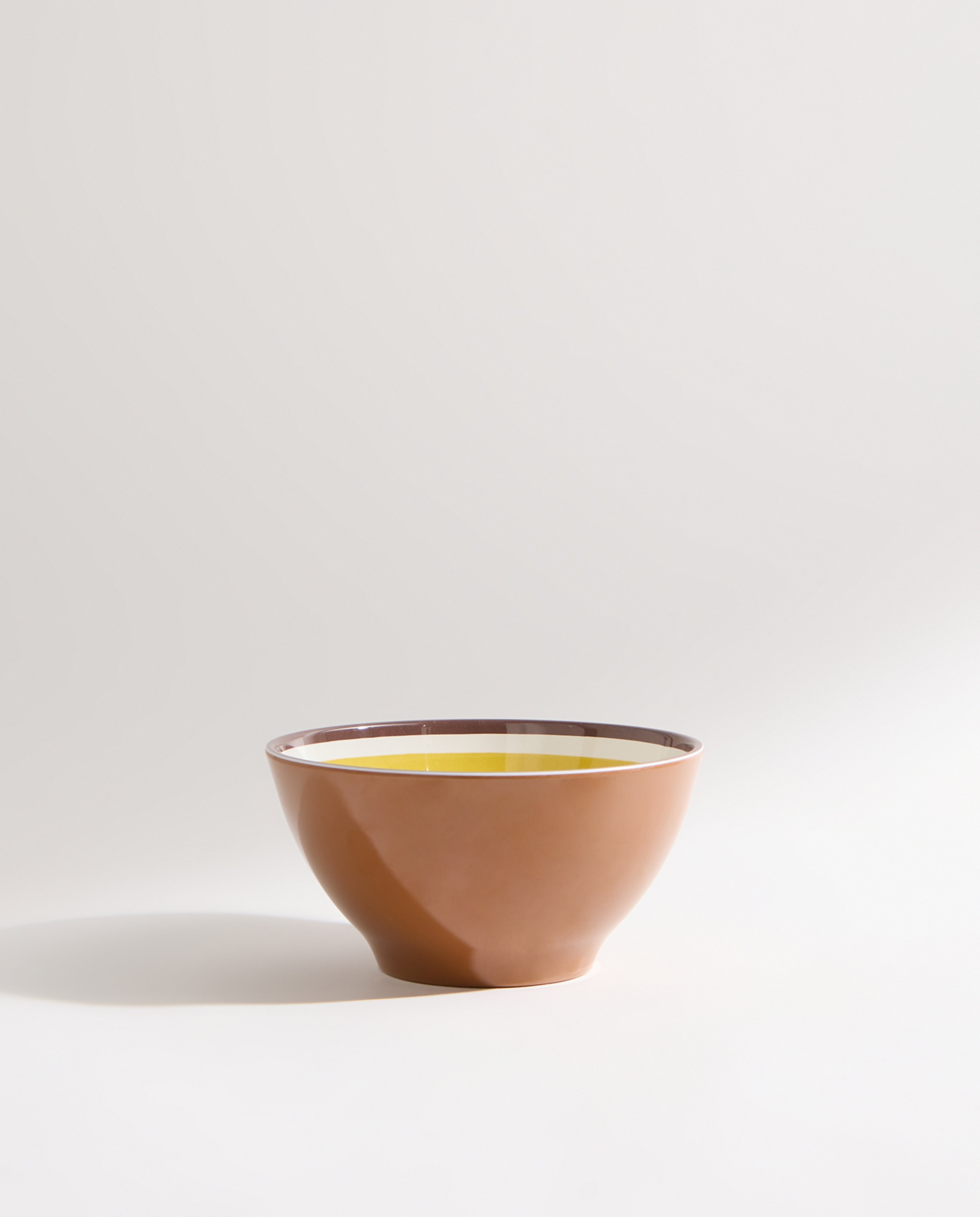 Bowl de melamina para exterior bambú Ethno Amarillo-3
