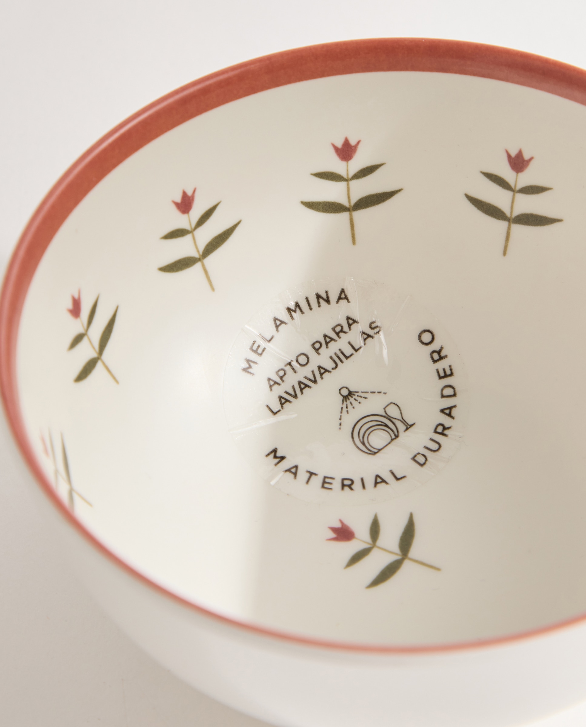 Bowl de melamina para exterior Tulip Rosa-4