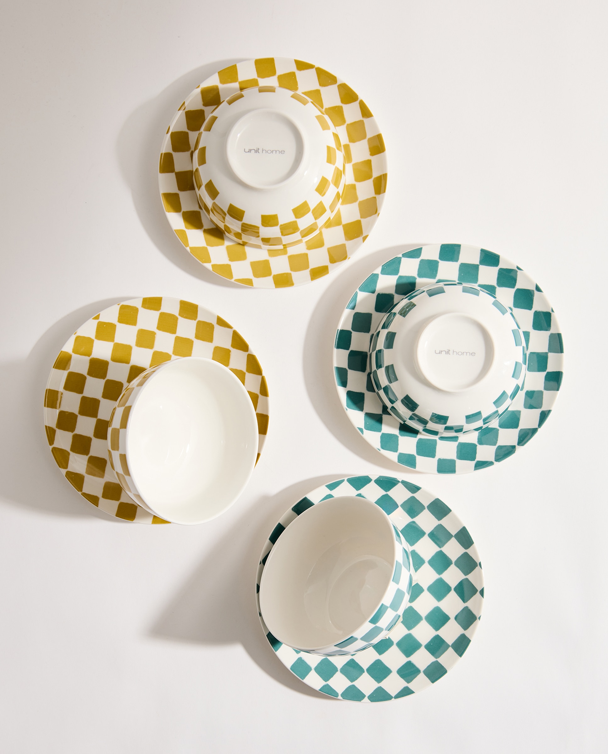Set de 2 bowls Damero Amarillo-6