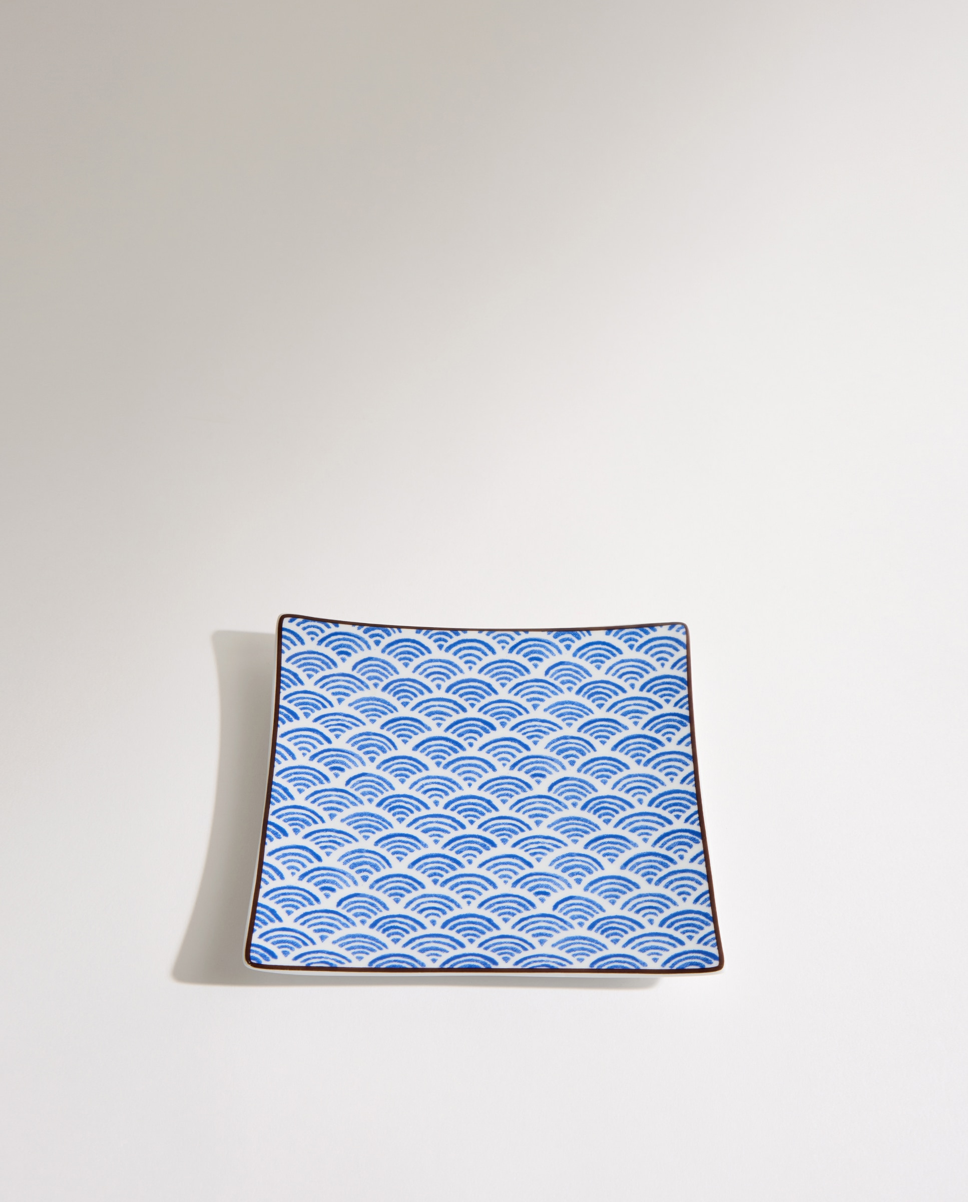Set de 4 platos para pan Oriental Azul-2