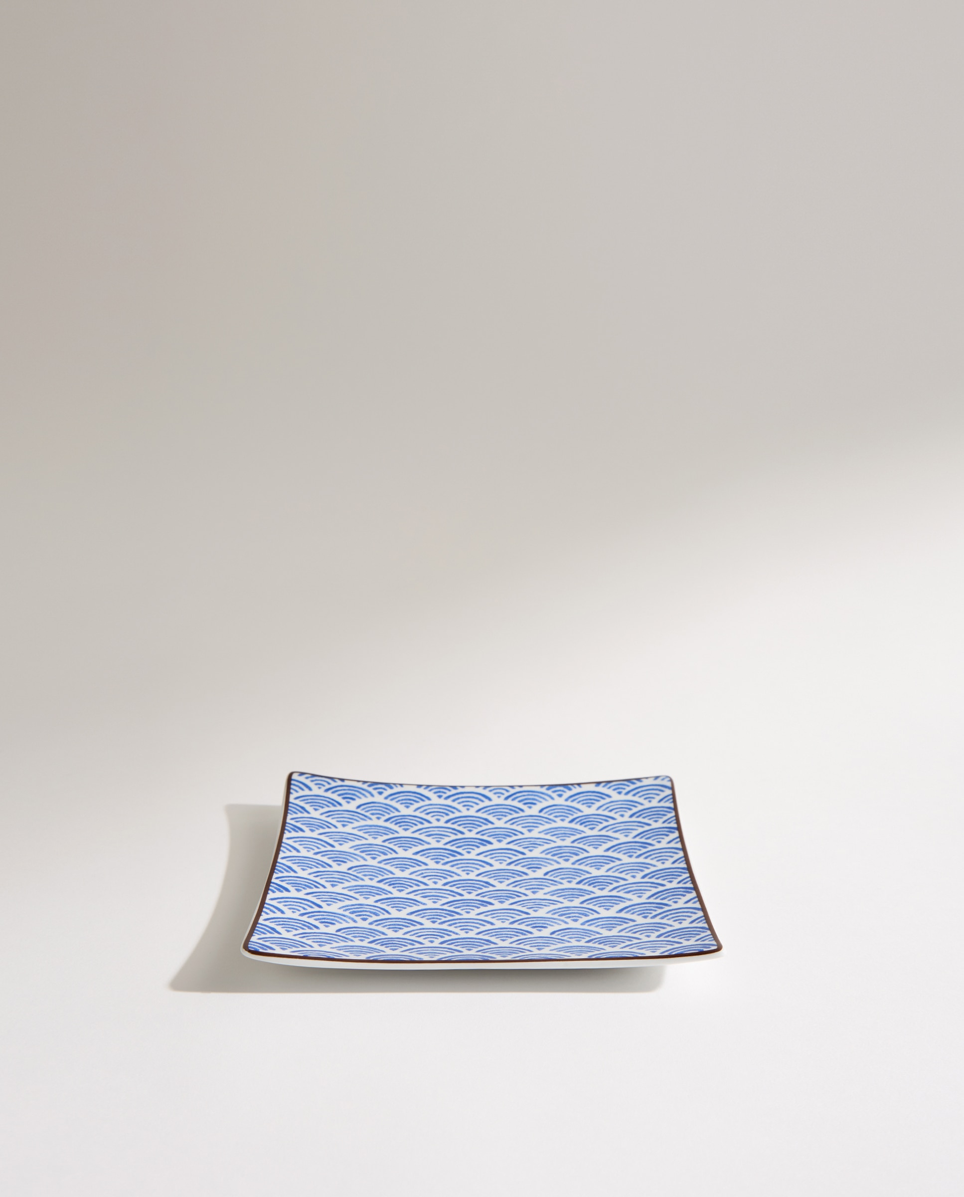 Set de 4 platos para pan Oriental Azul-3