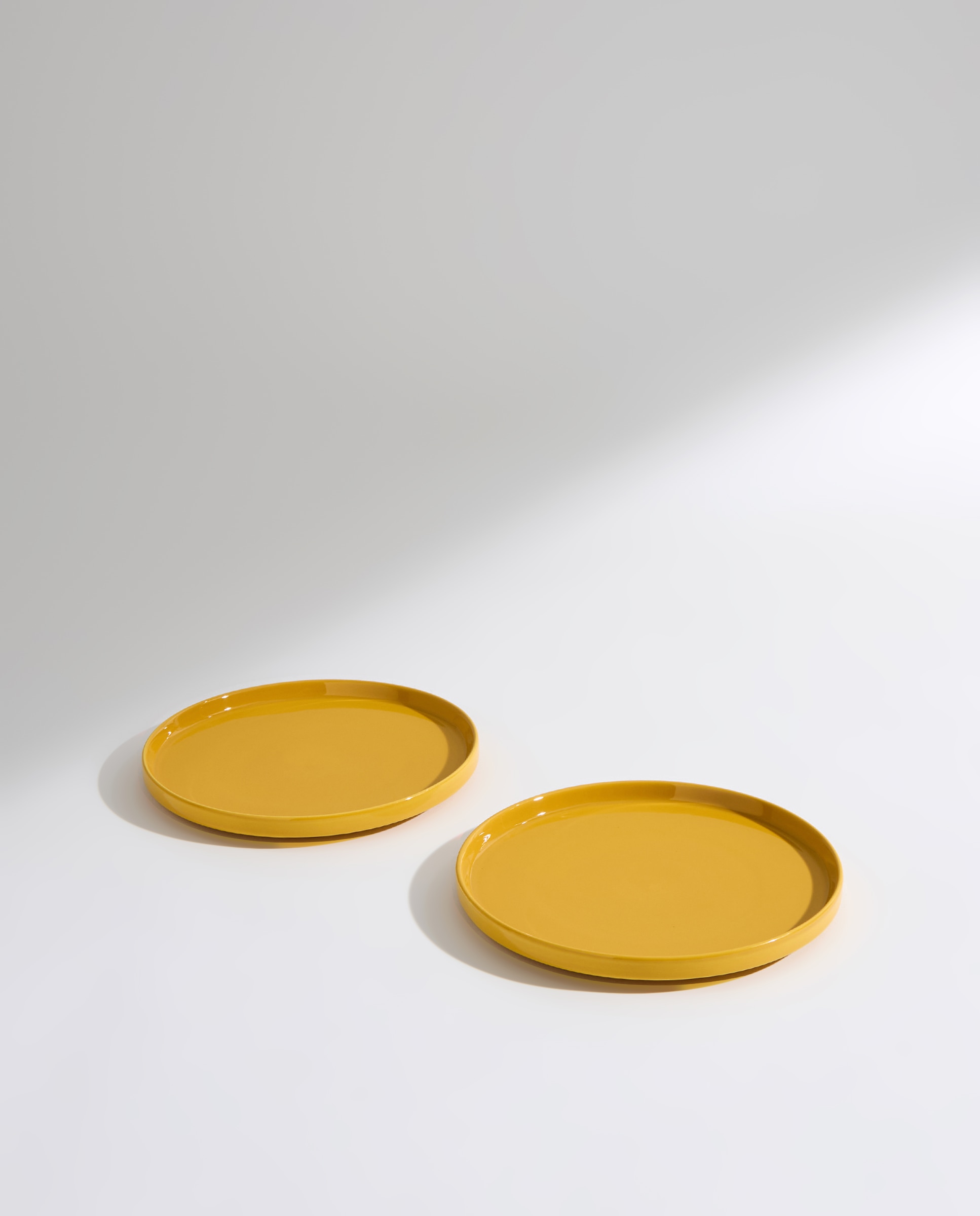 Set de 2 platos de postre Siena Amarillo-2