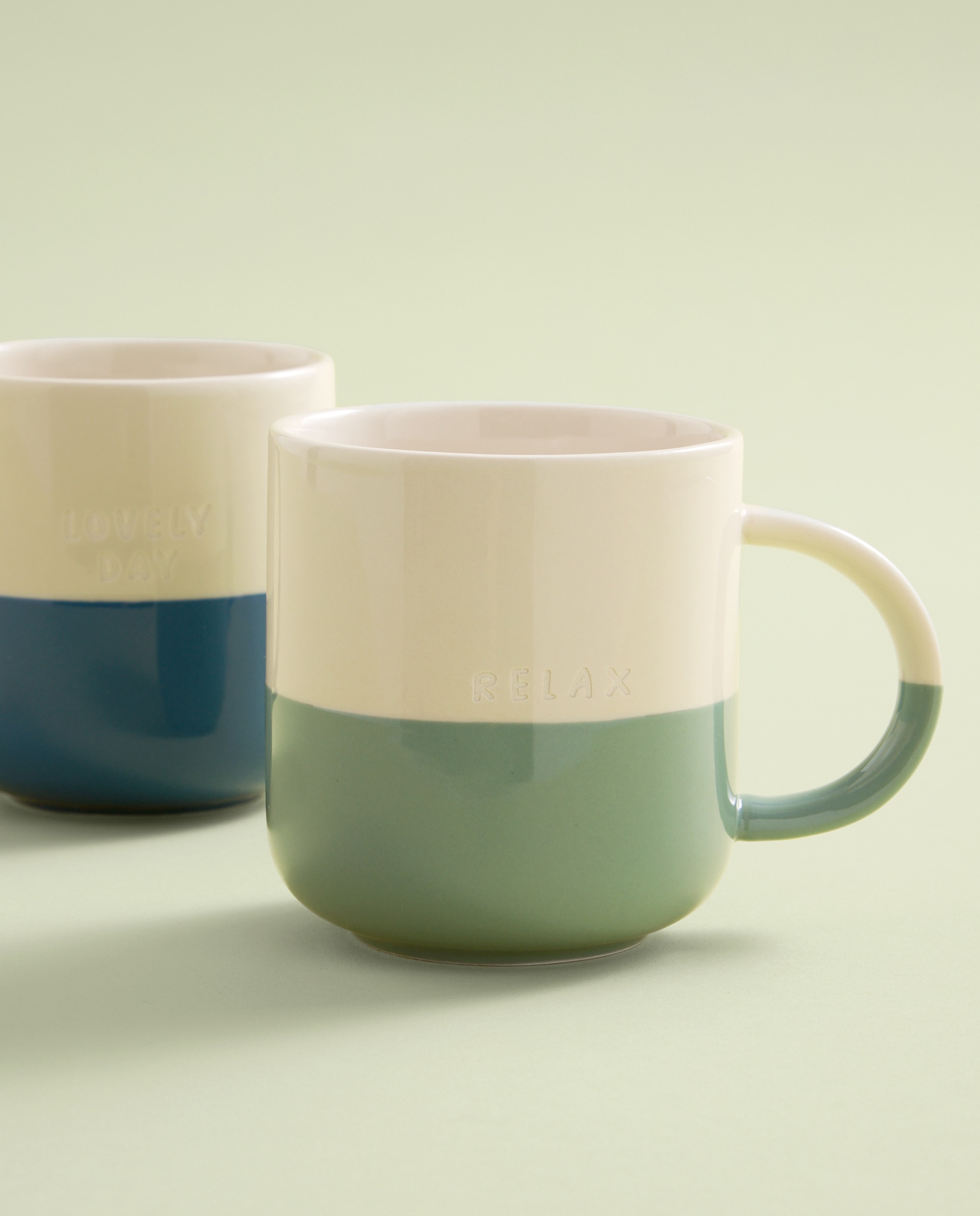 Imagen 0 de Set de 2 tazas mugs Bicolor Stone