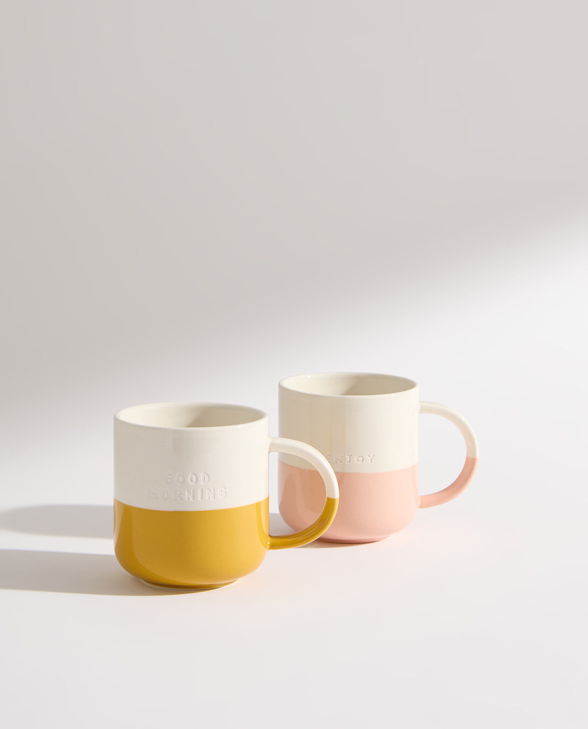 Set de 2 tazas mugs Bicolor Rosa-2
