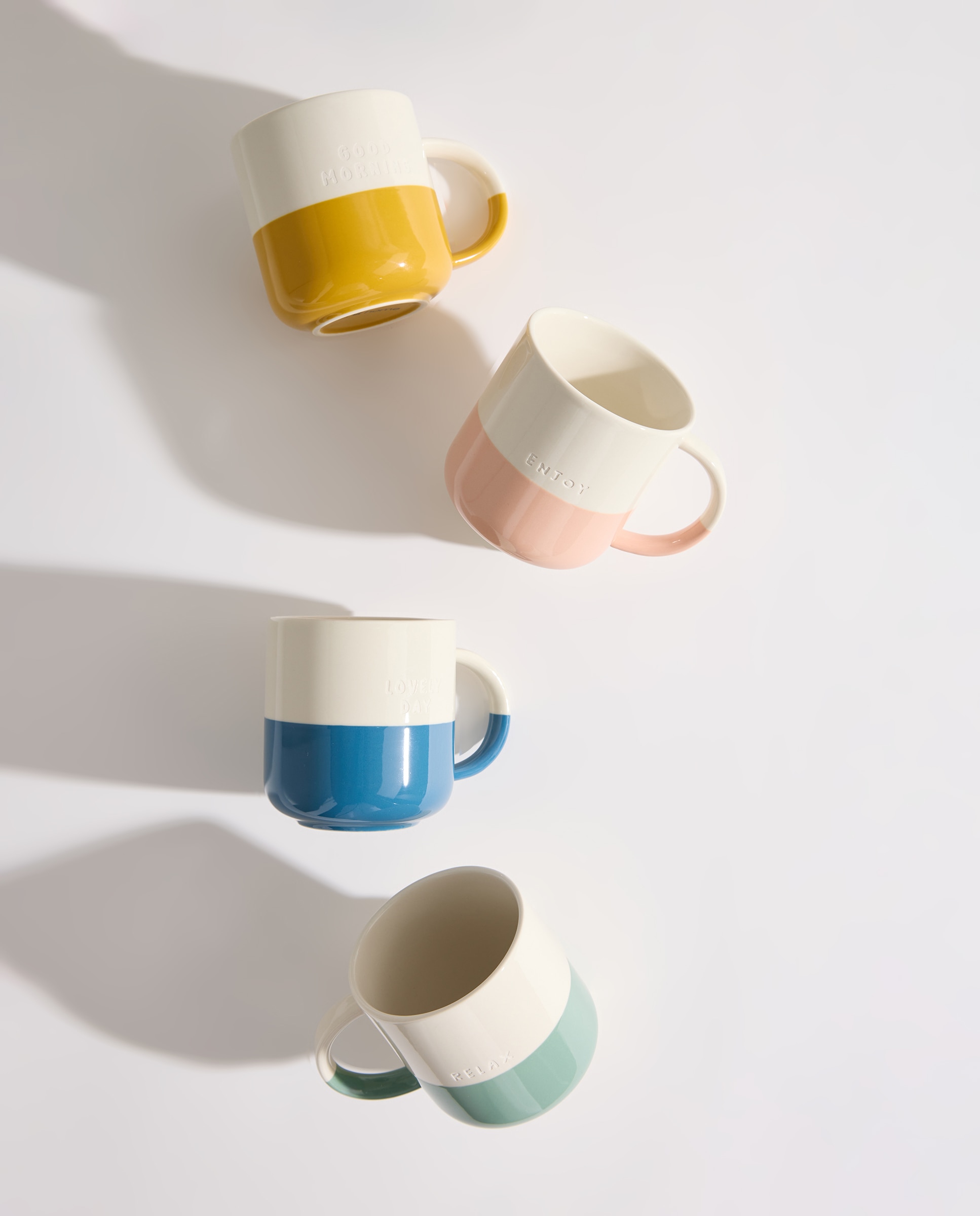 Set de 2 tazas mugs Bicolor Rosa-5