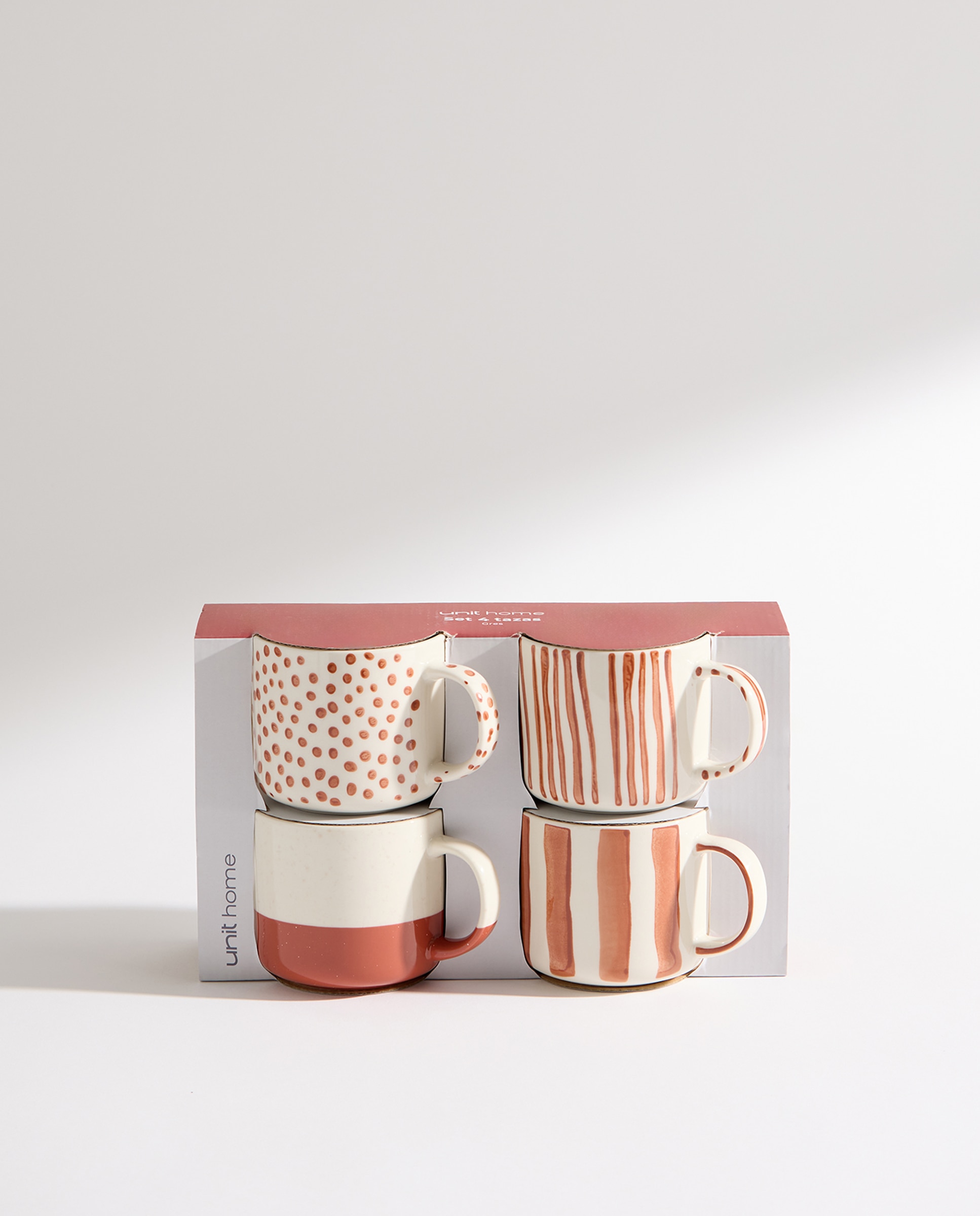 Set de 4 tazas mug Family Terracota-5