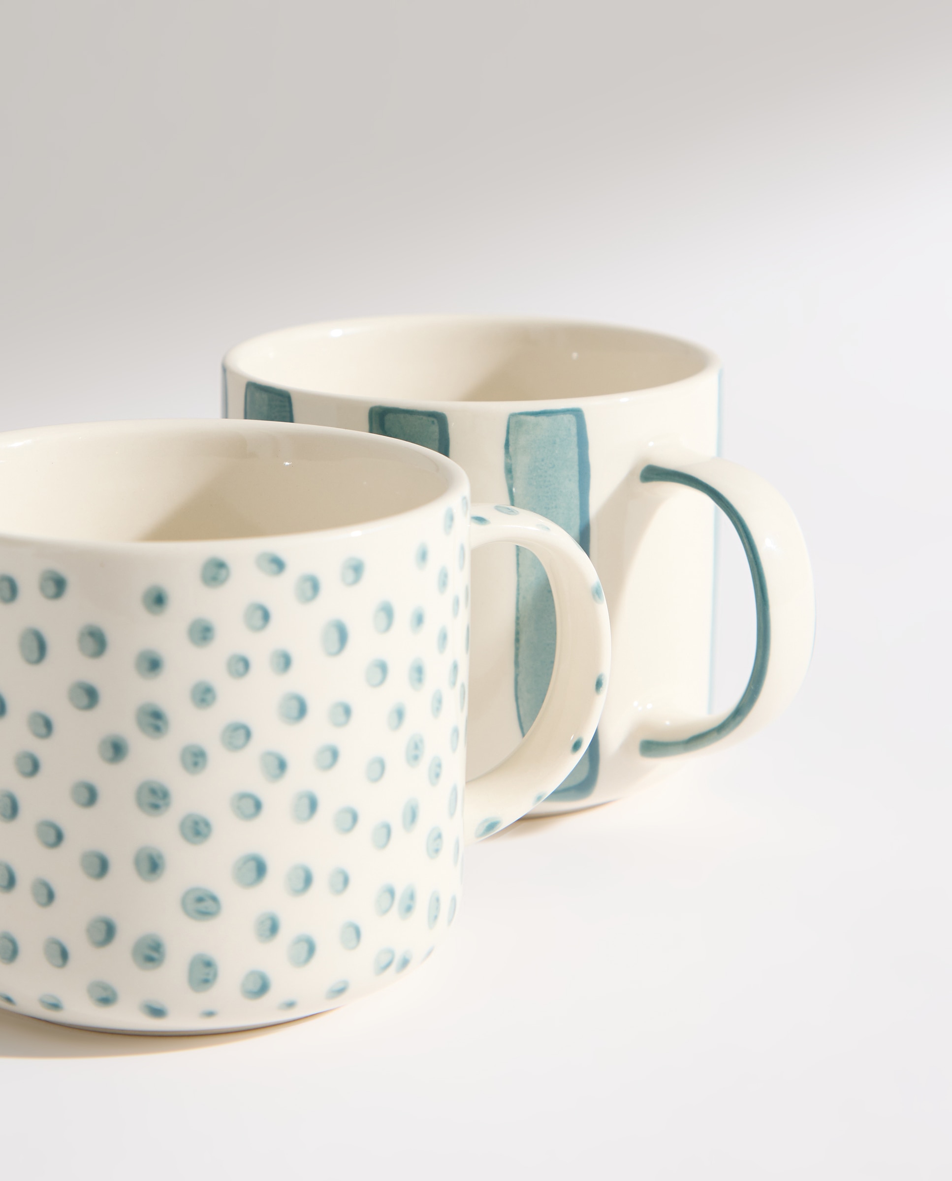 Set de 4 tazas mug Family Azul-4
