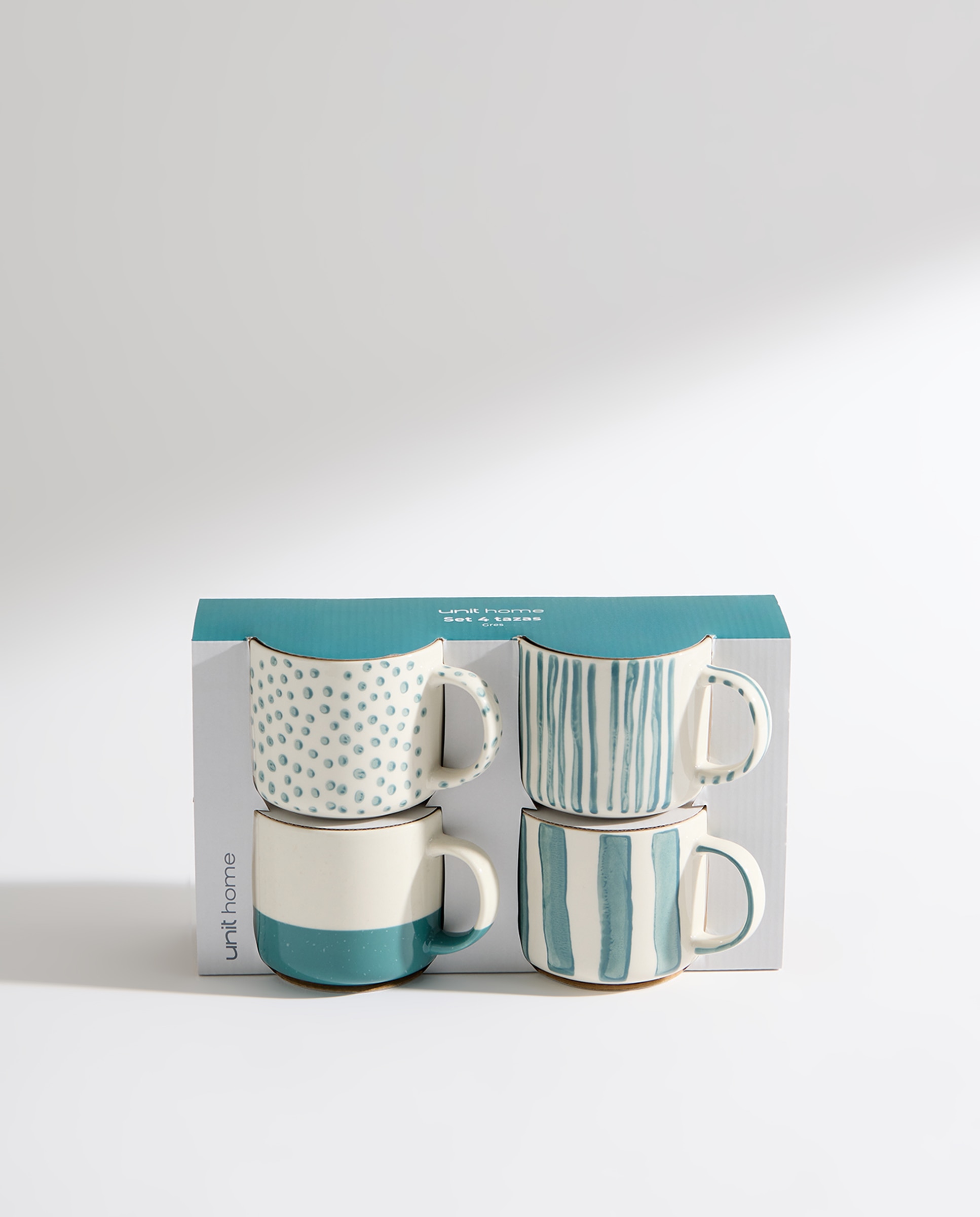 Set de 4 tazas mug Family Azul-5
