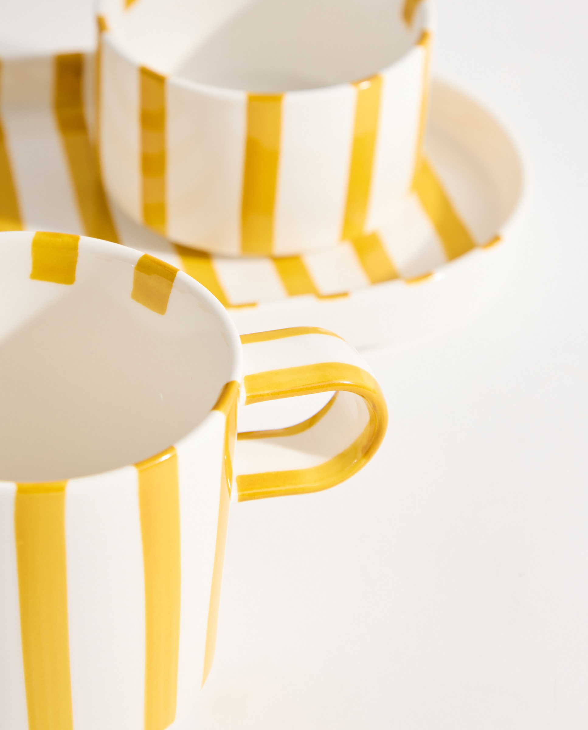 Set de desayuno de 3 piezas Rayas Amarillo-4