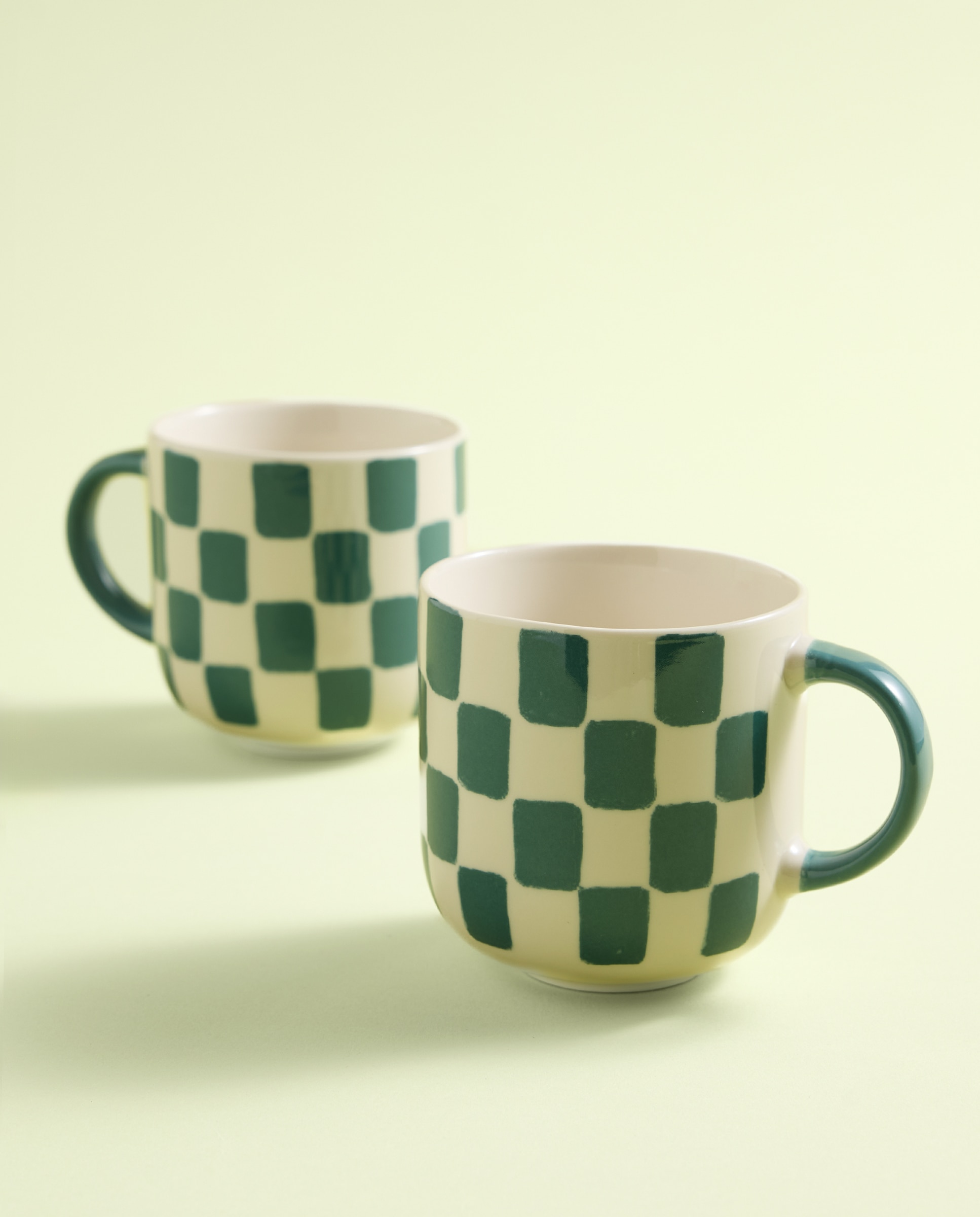 Imagen 0 de Set de 2 tazas mugs Damero