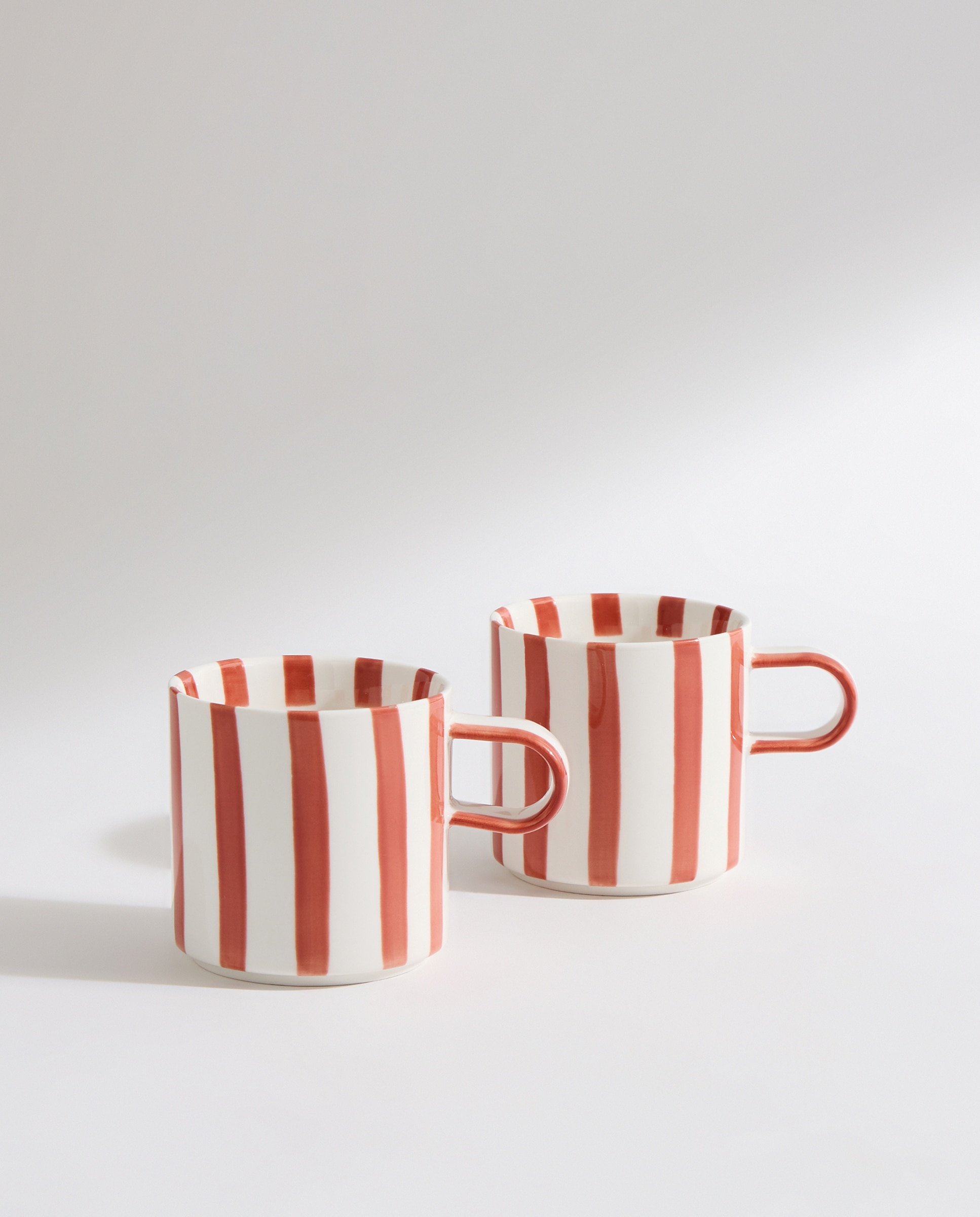 Set de 2 tazas mug Rayas Rojo-2