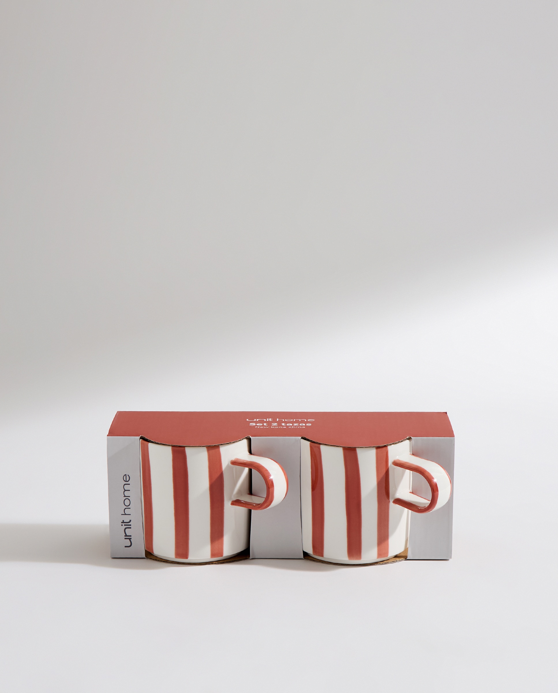 Set de 2 tazas mug Rayas Rojo-4