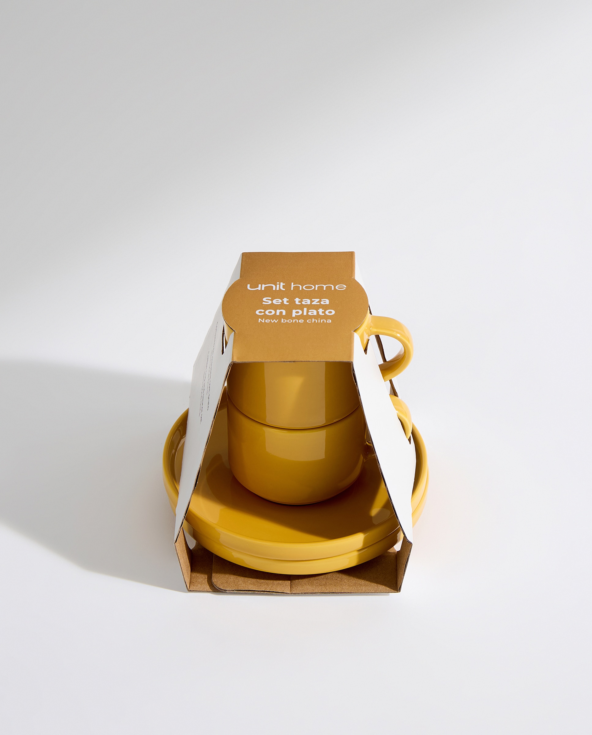 Set de 2 tazas de café con plato Siena Amarillo-4