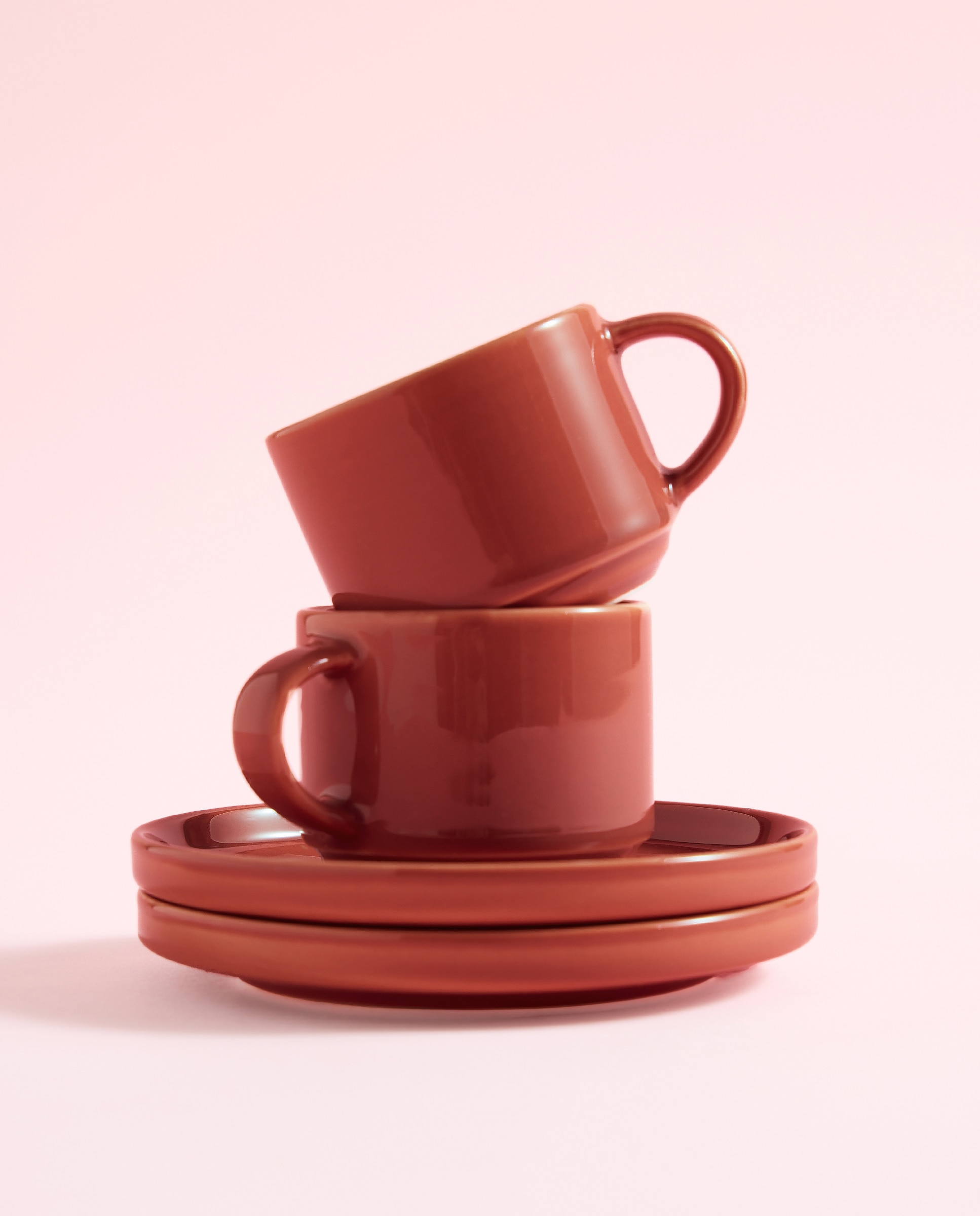 Imagen 0 de Set de 2 tazas de café con plato Siena
