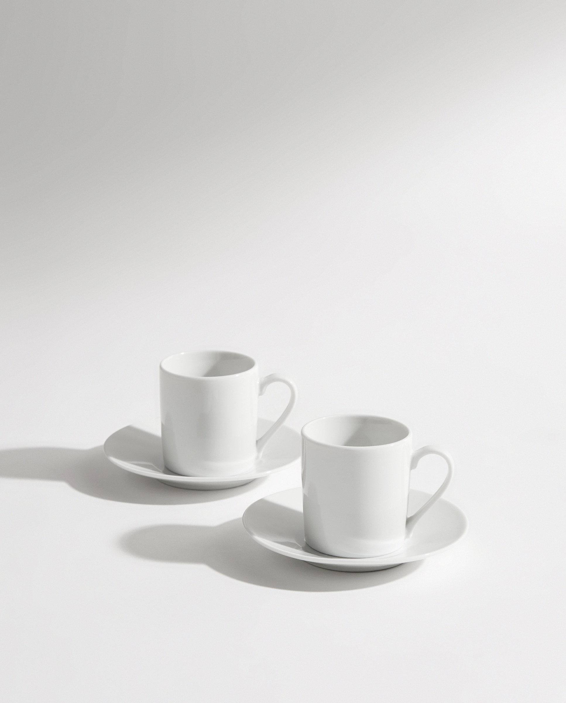 Set de 2 tazas de café Coupe Bianca Blanco-2