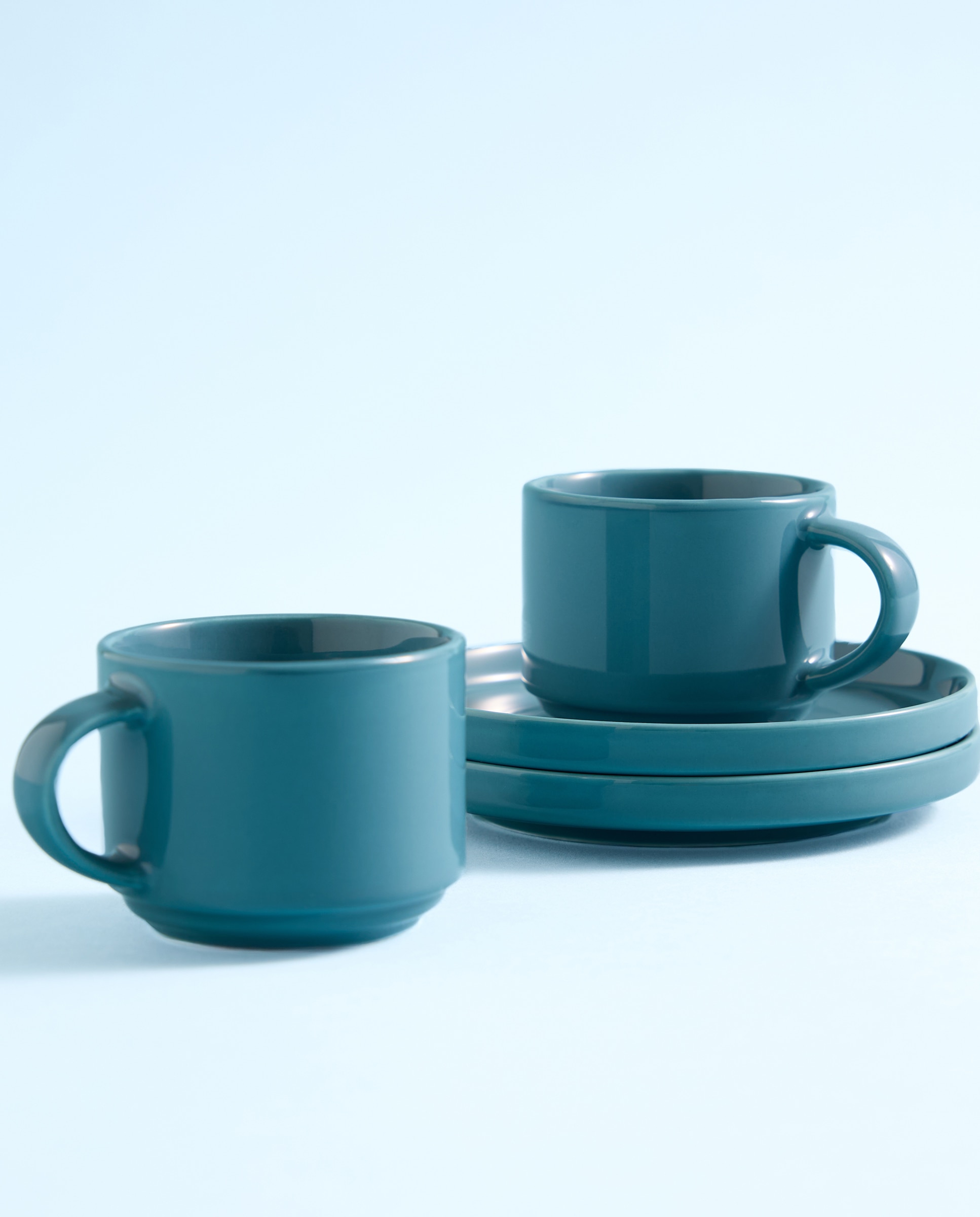 Imagen 0 de Set de 2 tazas de té con plato Siena