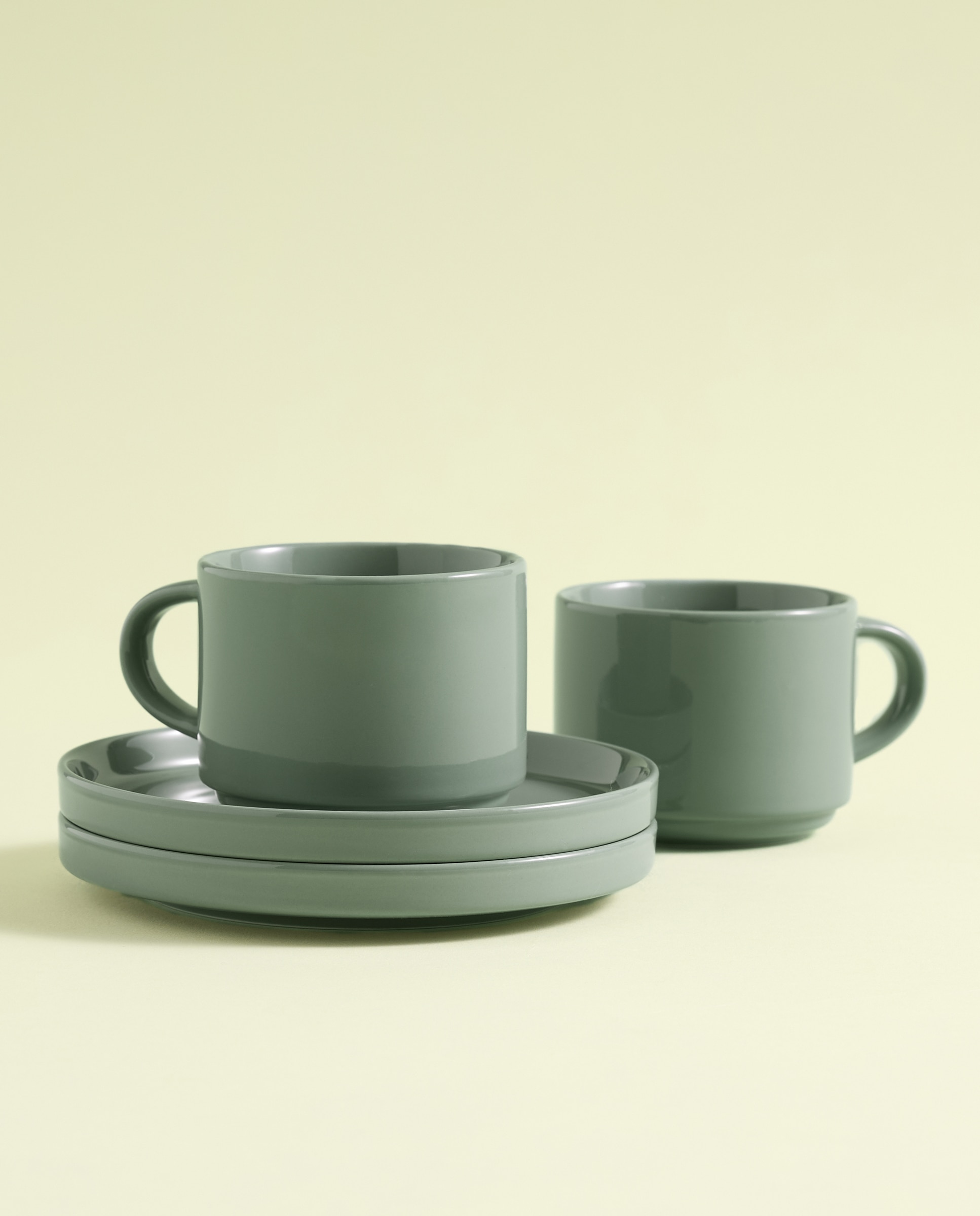 Imagen 0 de Set de 2 tazas de té con plato Siena