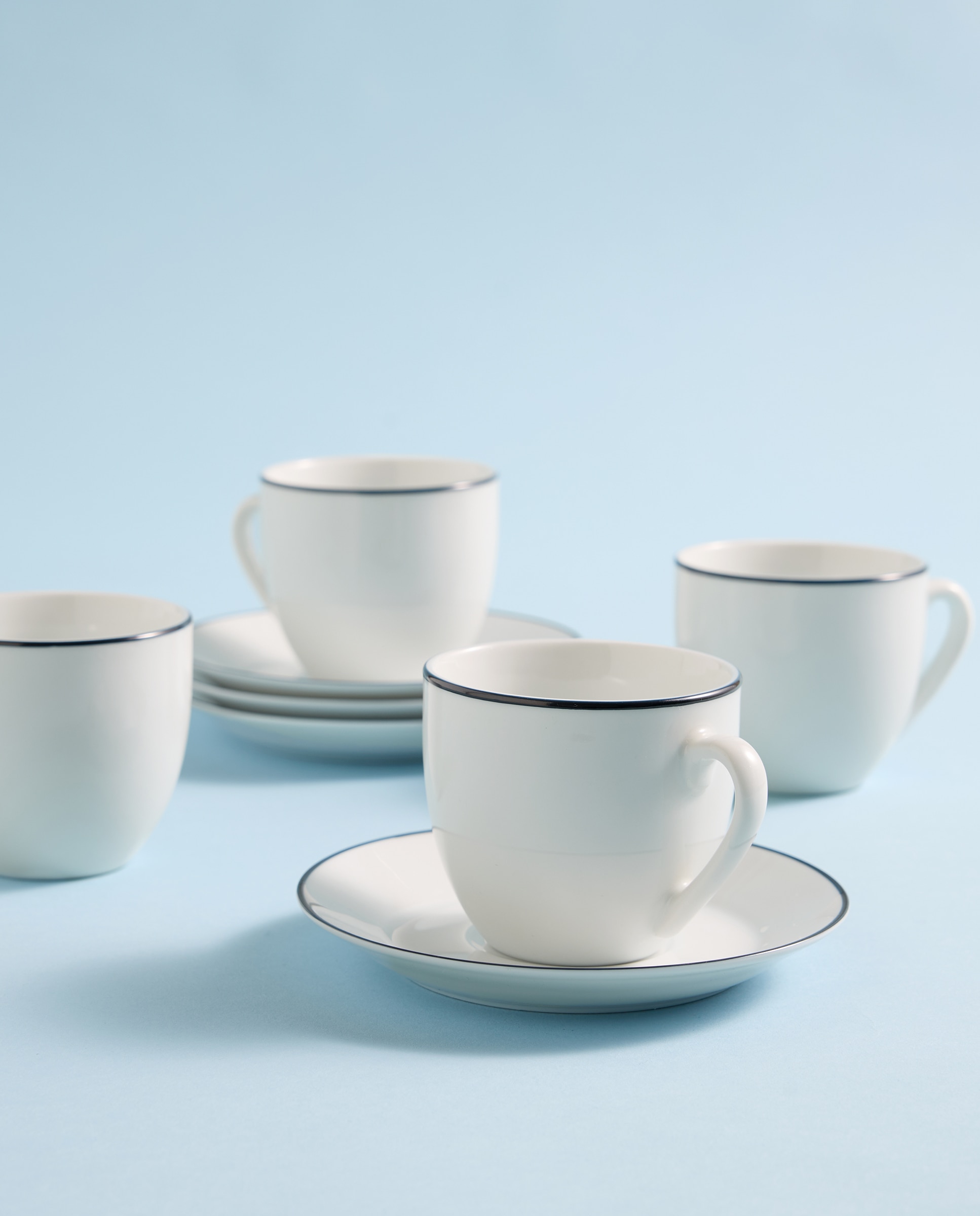 Imagen 0 de Set de 4 tazas de té con plato Sofía