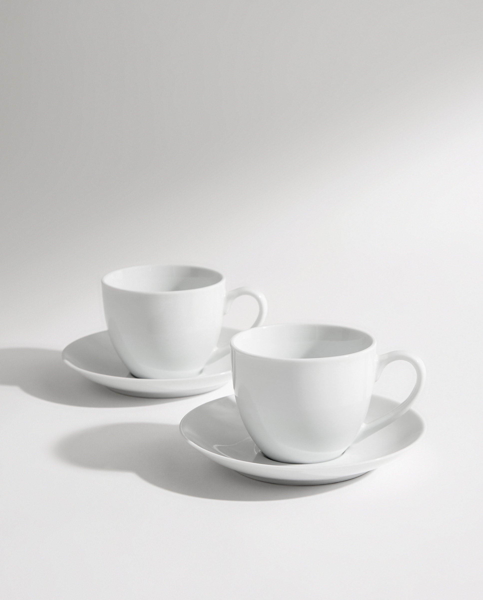 Set de 2 tazas de desayuno Coupe Bianca Blanco-2