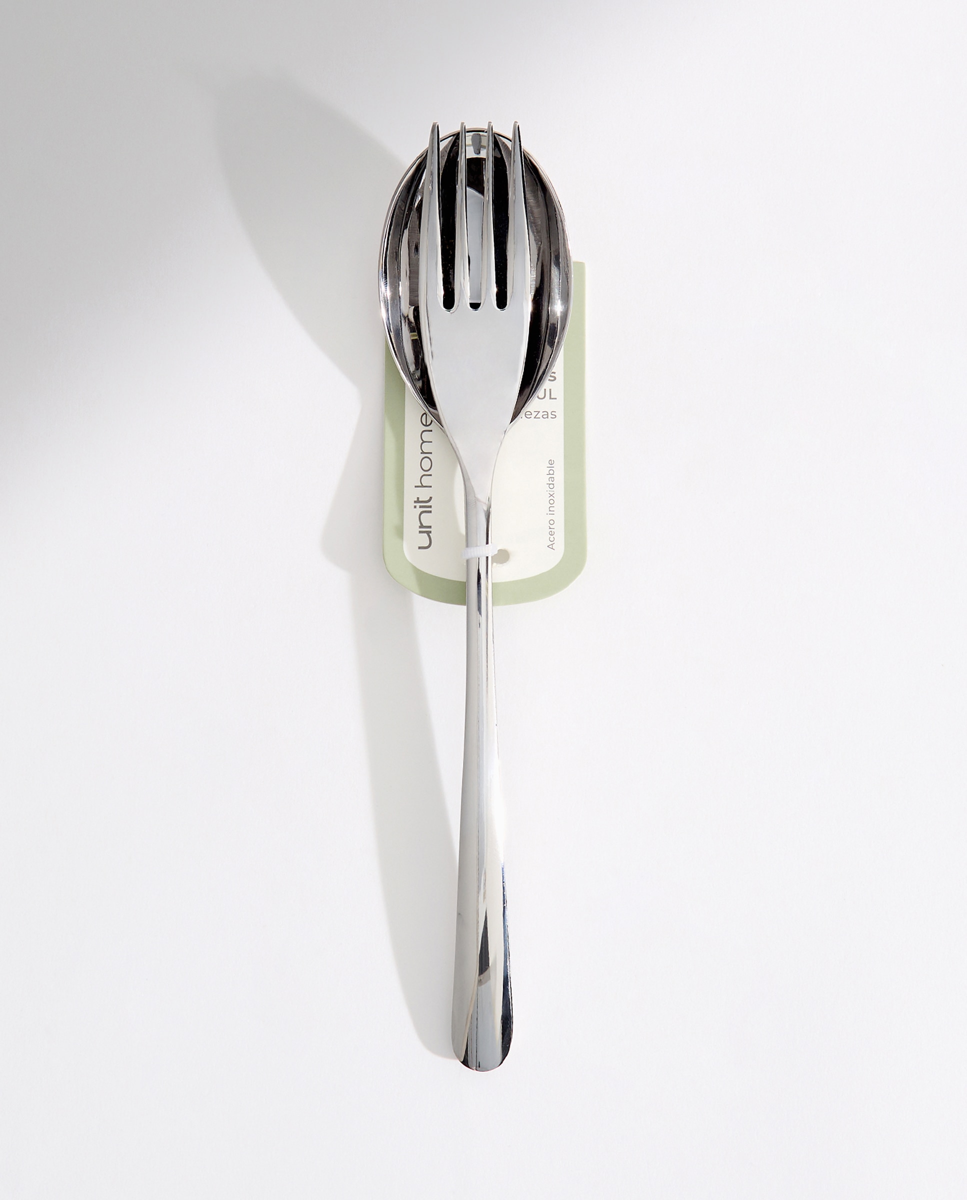 Set de cubiertos para ensalada Contemporánea Plateado-3