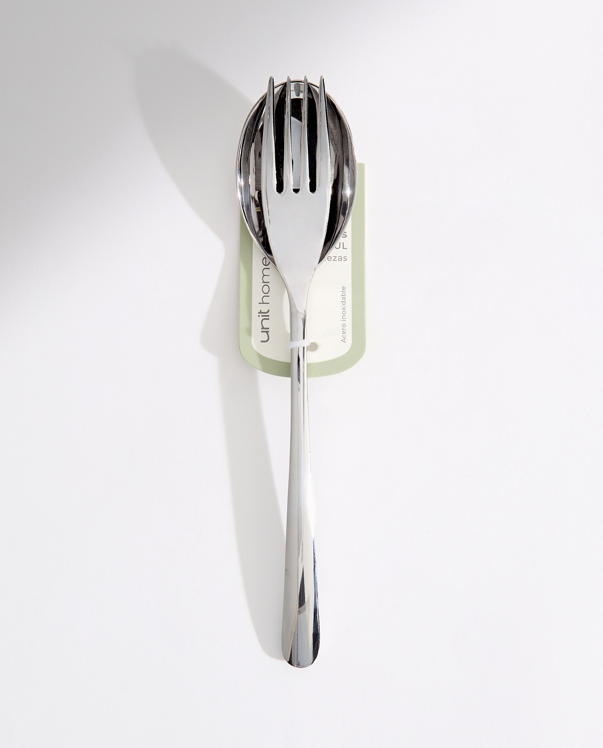 Set de cubiertos para ensalada Contemporánea Plateado-4