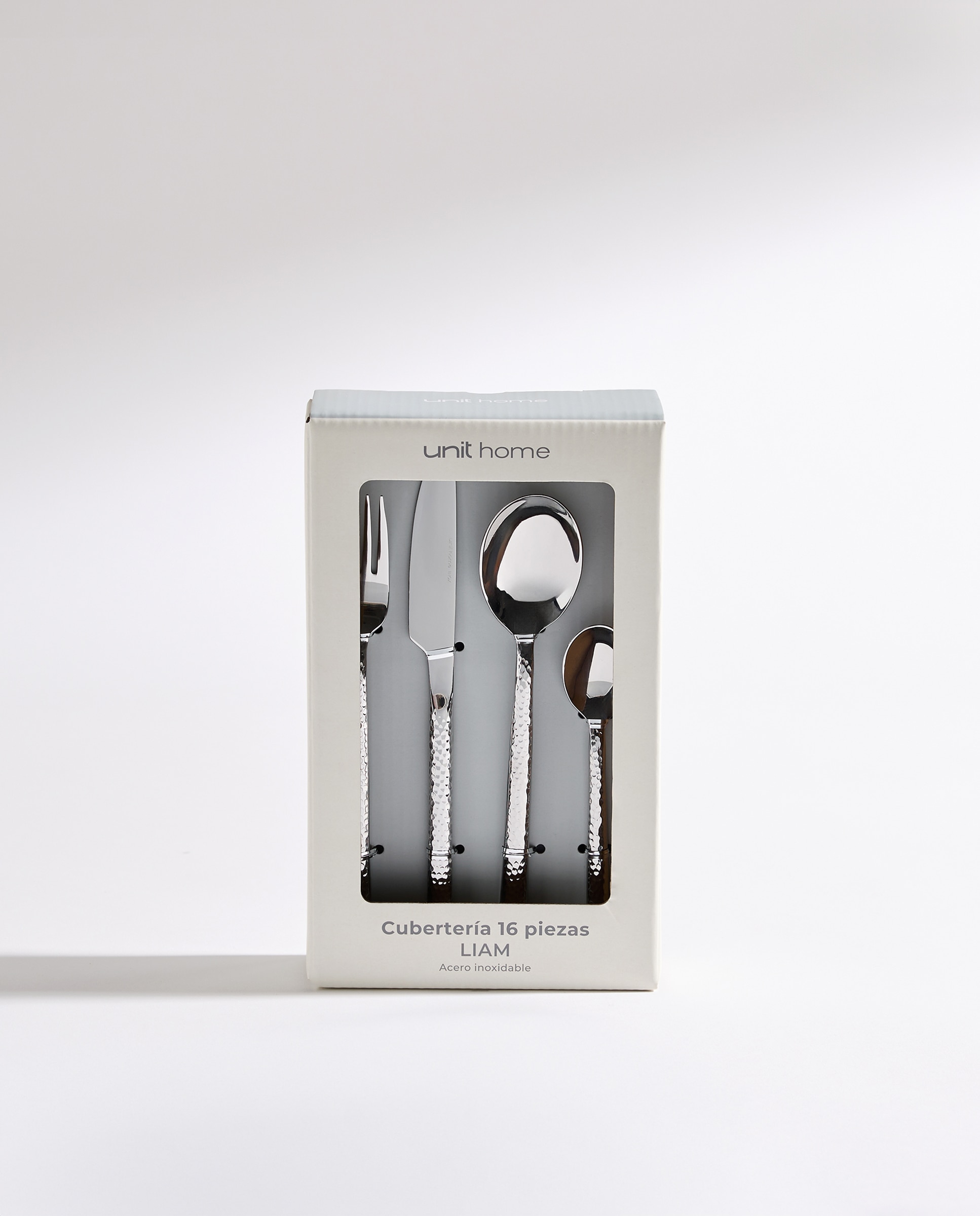 Cubertería de 16 piezas Martele Acero-7