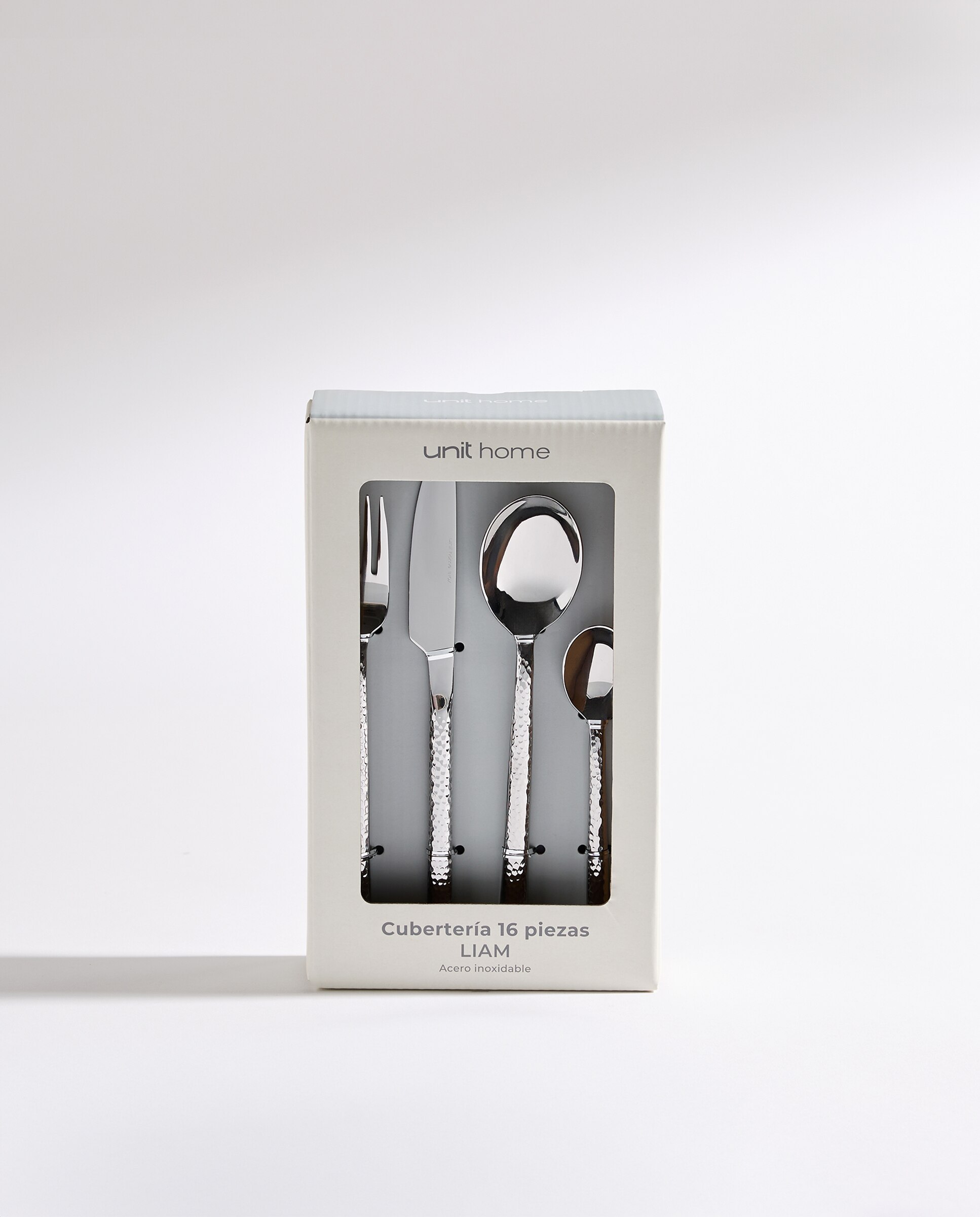 Cubertería de 16 piezas Martele Acero-8