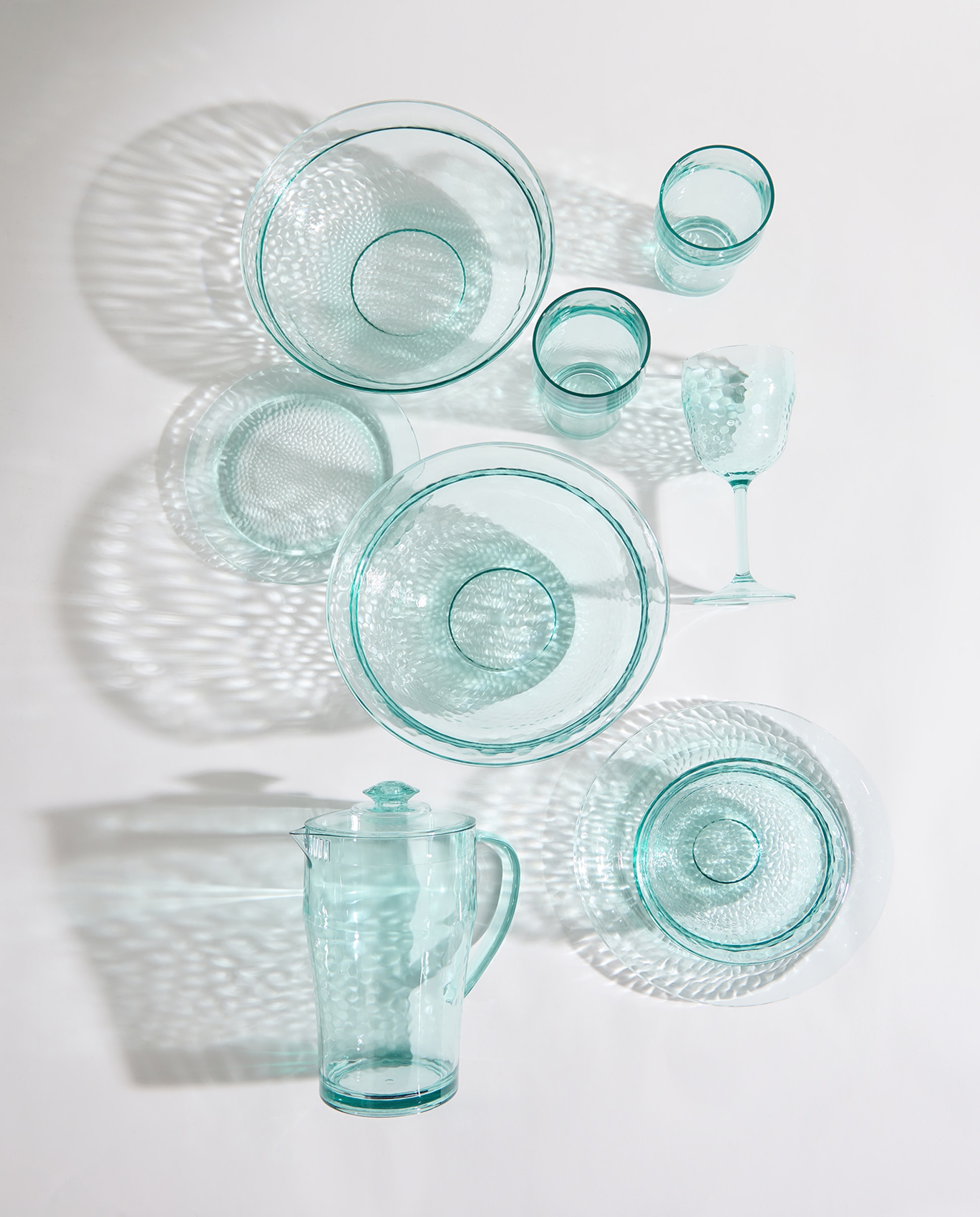Vaso de agua alto Diamond Turquesa-4