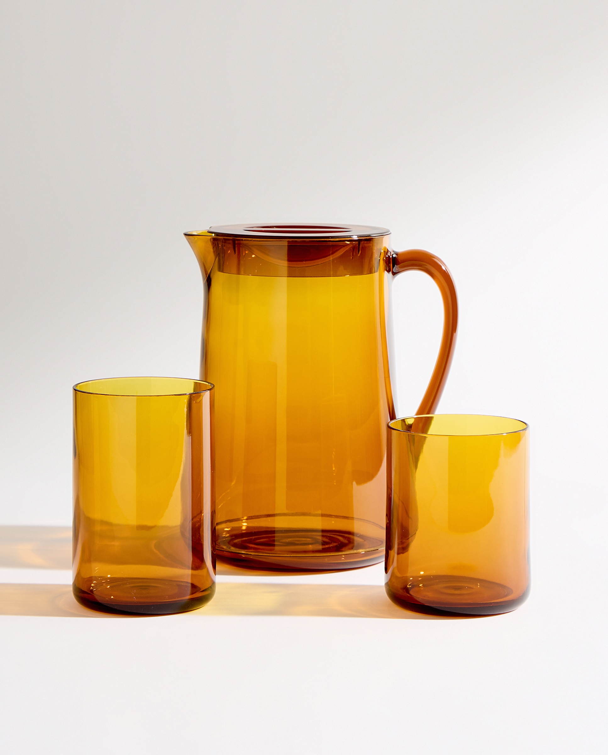 Vaso de agua bajo acrílico Wable Amarillo-4