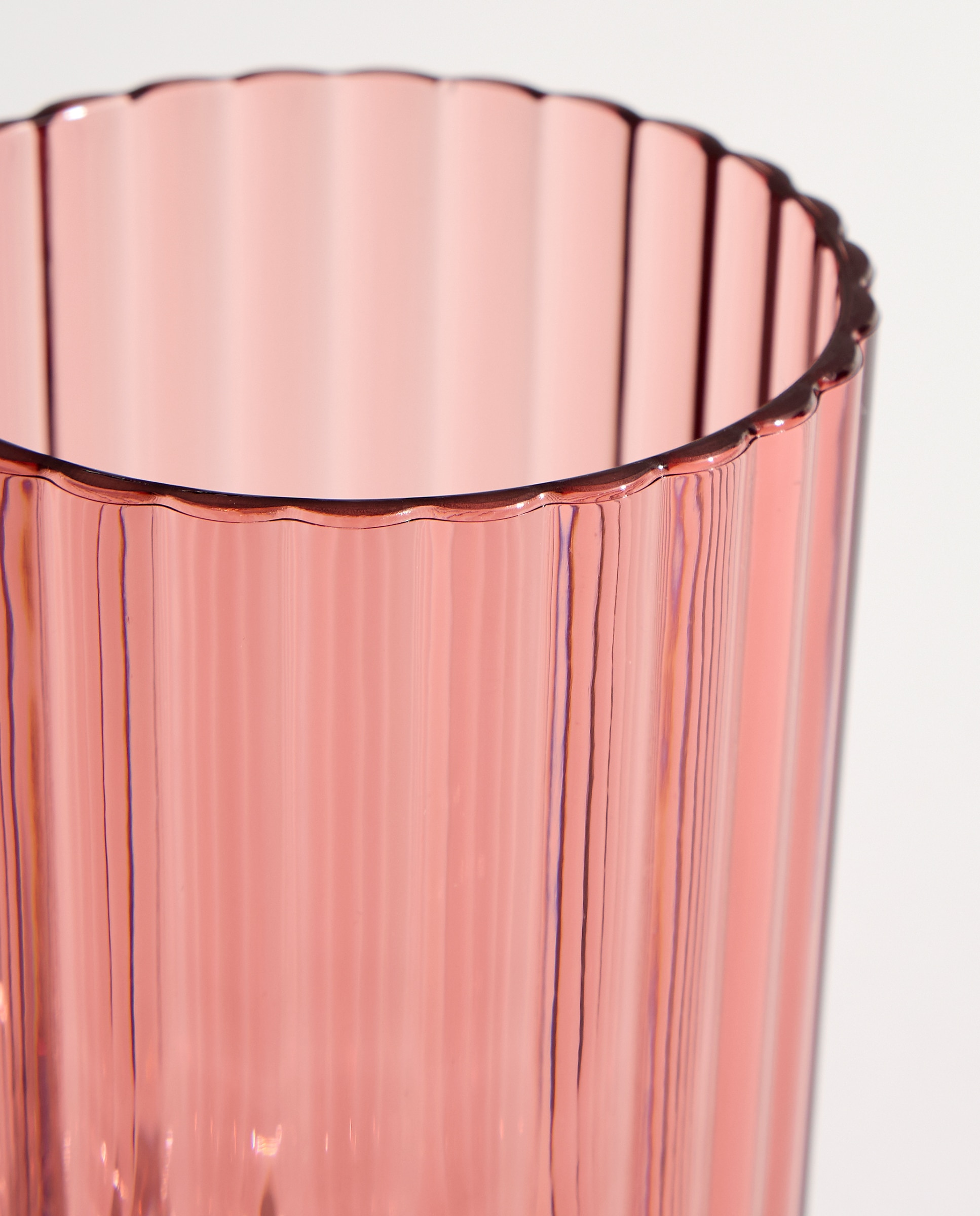 Vaso bajo acrílico Tulip Rosa-2