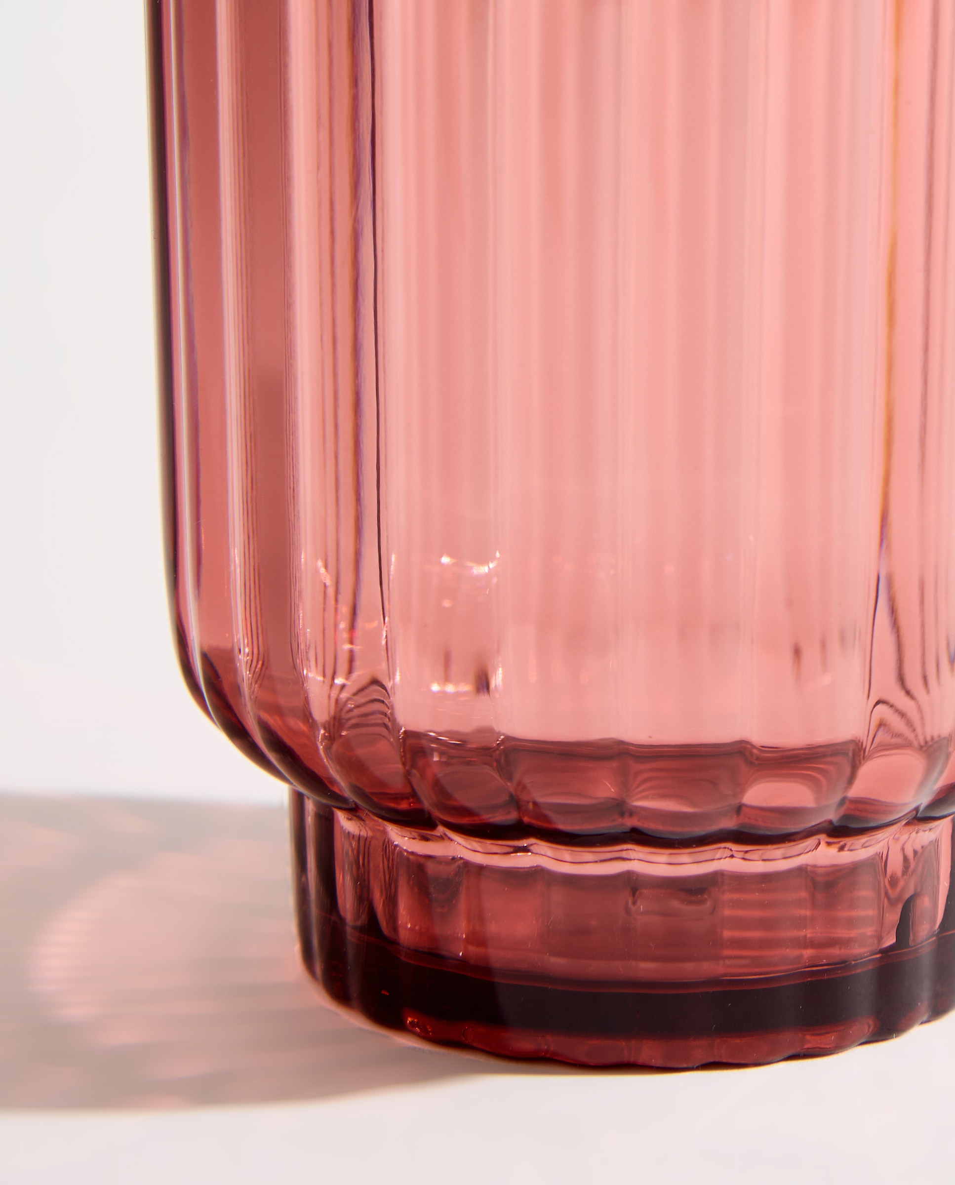 Vaso bajo acrílico Tulip Rosa-3