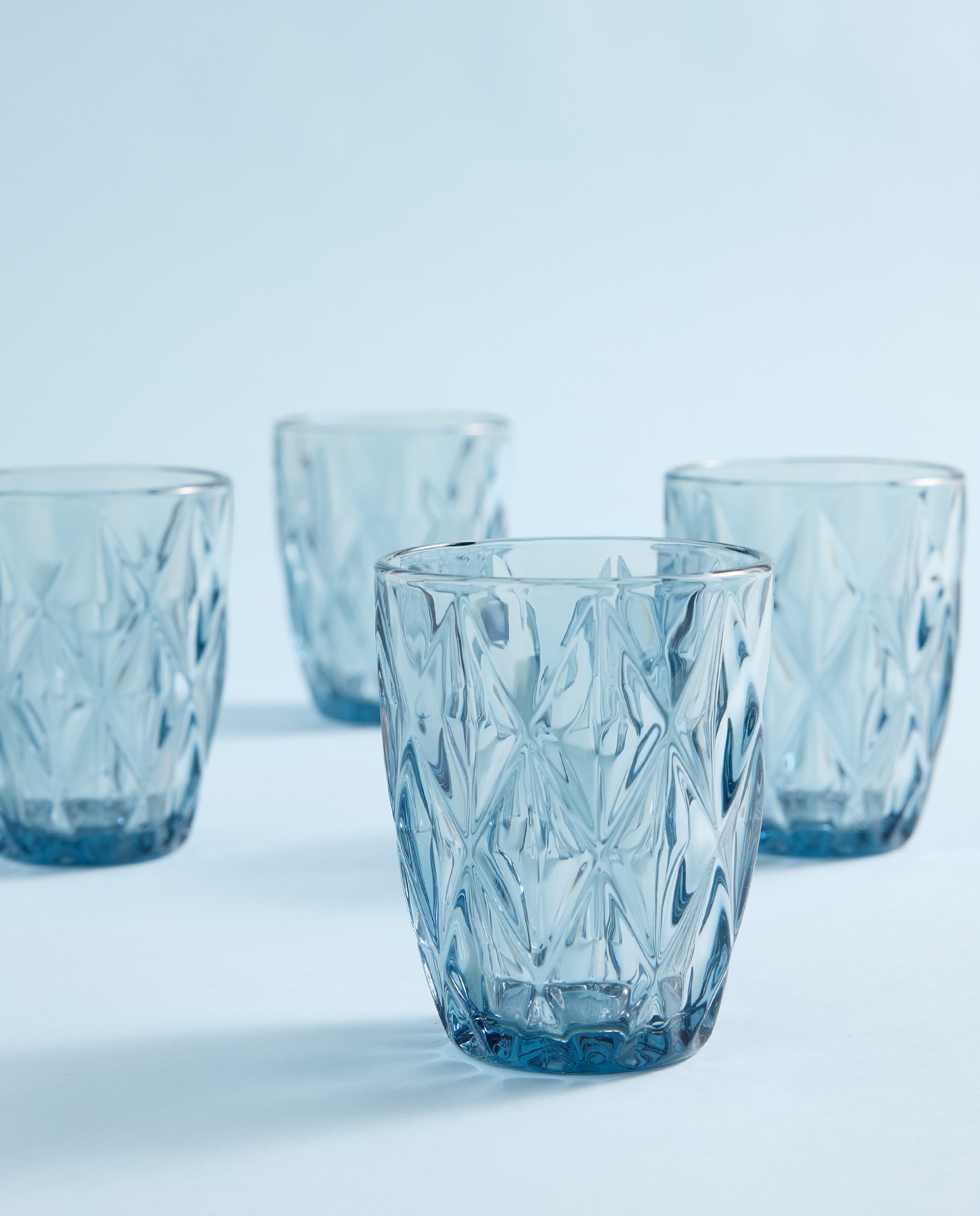 Imagen 0 de Set de 4 vasos bajos de agua Rombo
