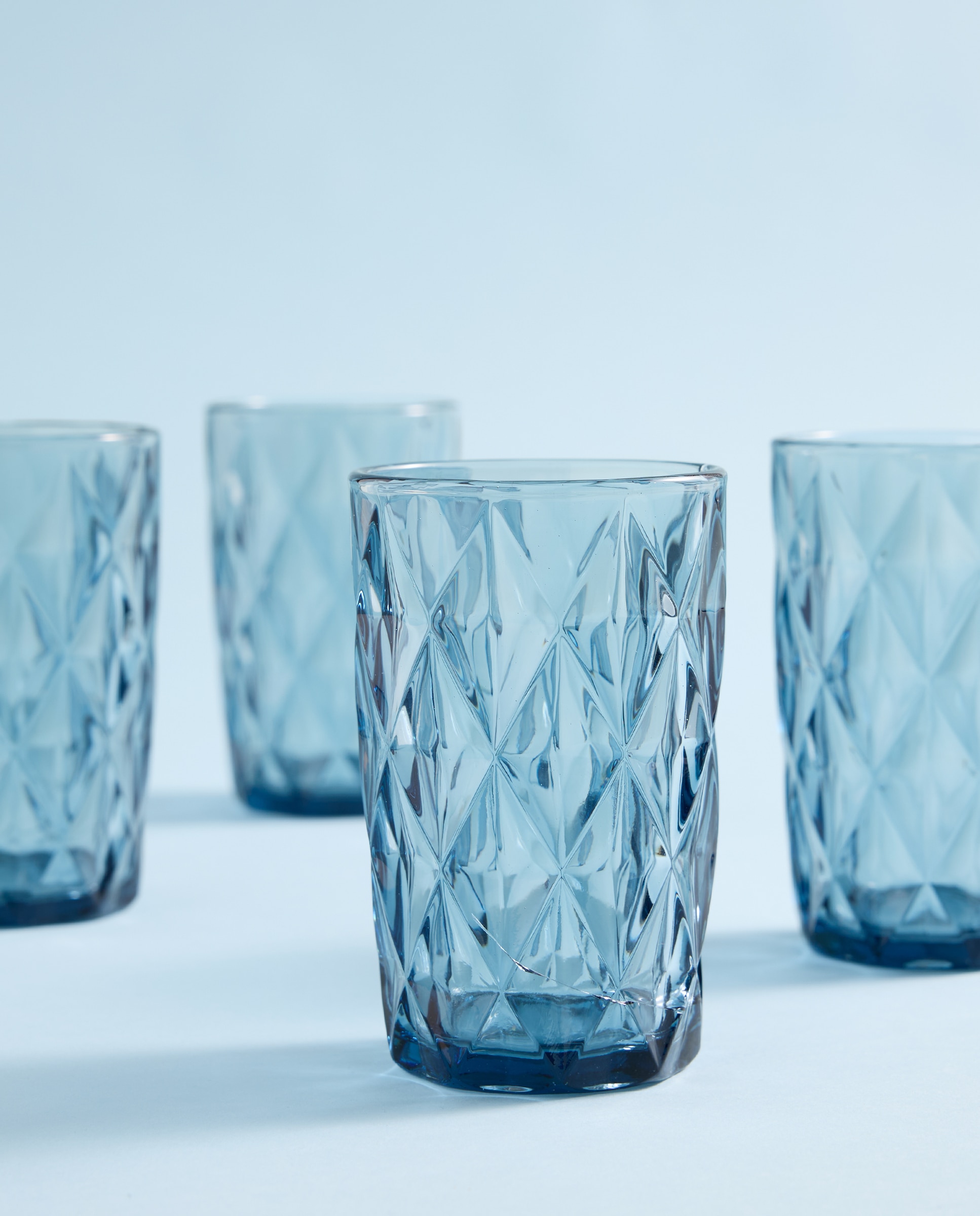 Imagen 0 de Set de 4 vasos altos de agua Rombo