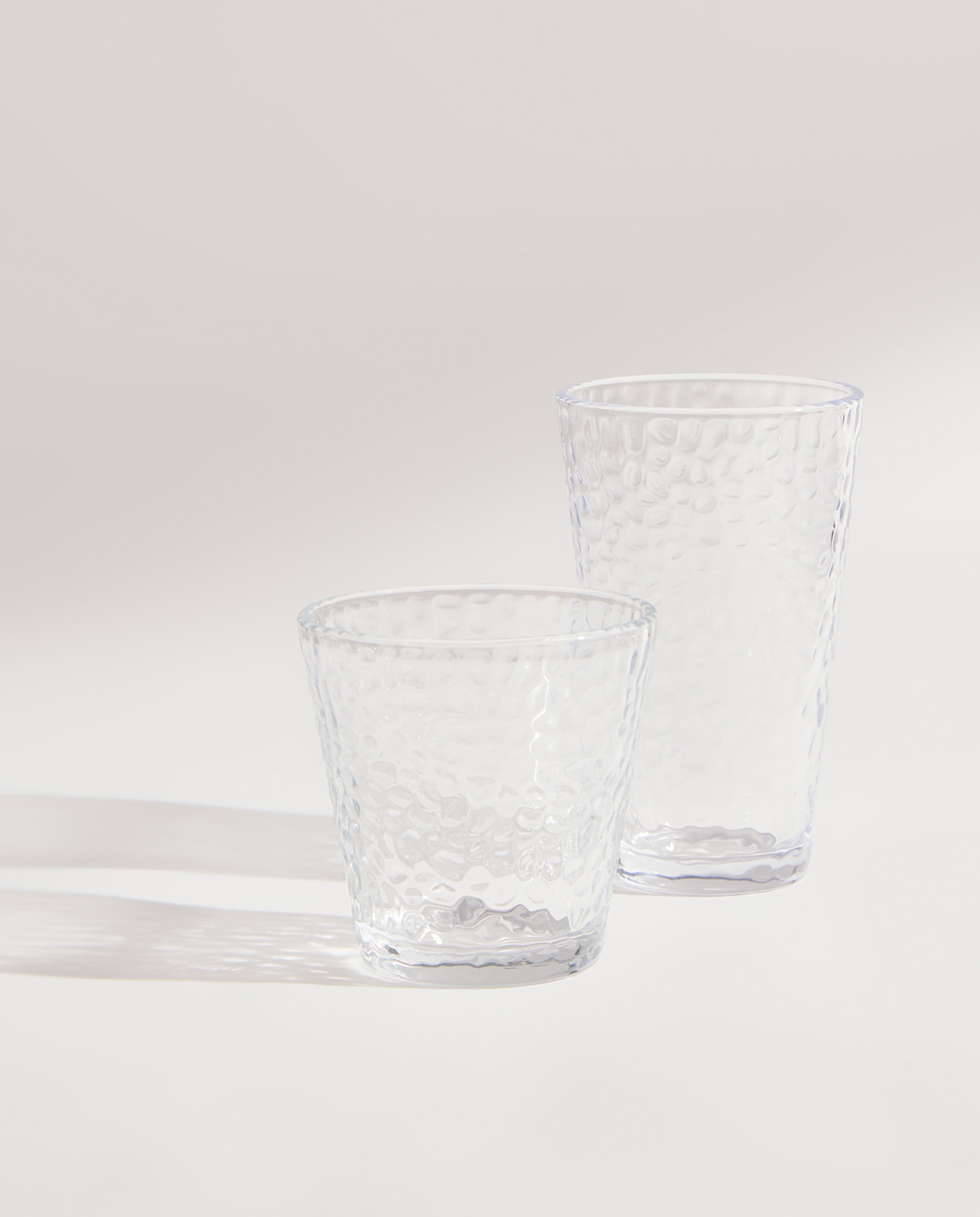 Set de 4 vasos bajos de agua Stone Transparente-4