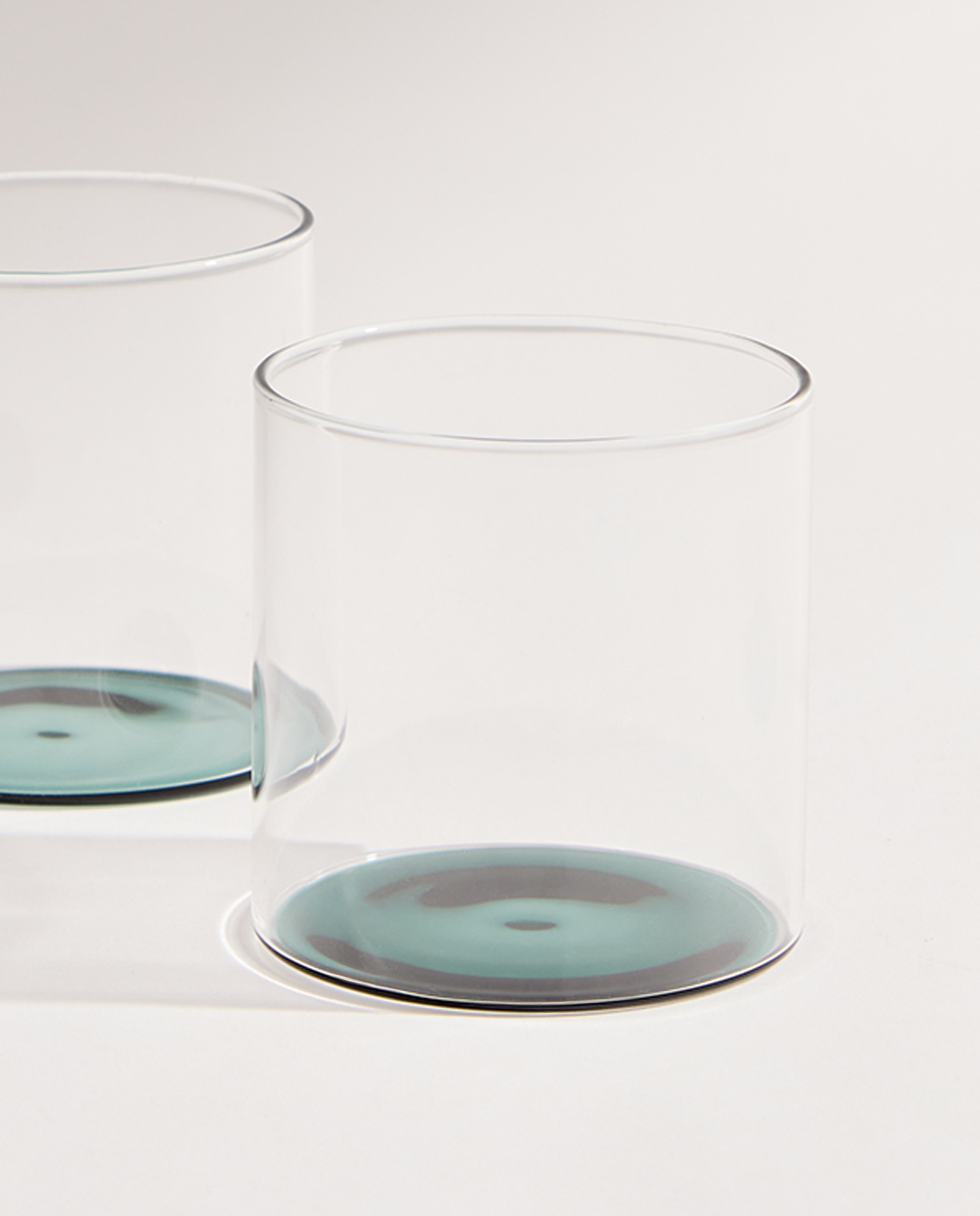 Set de 2 vasos bajos de agua de borosilicato Emma Verde-2
