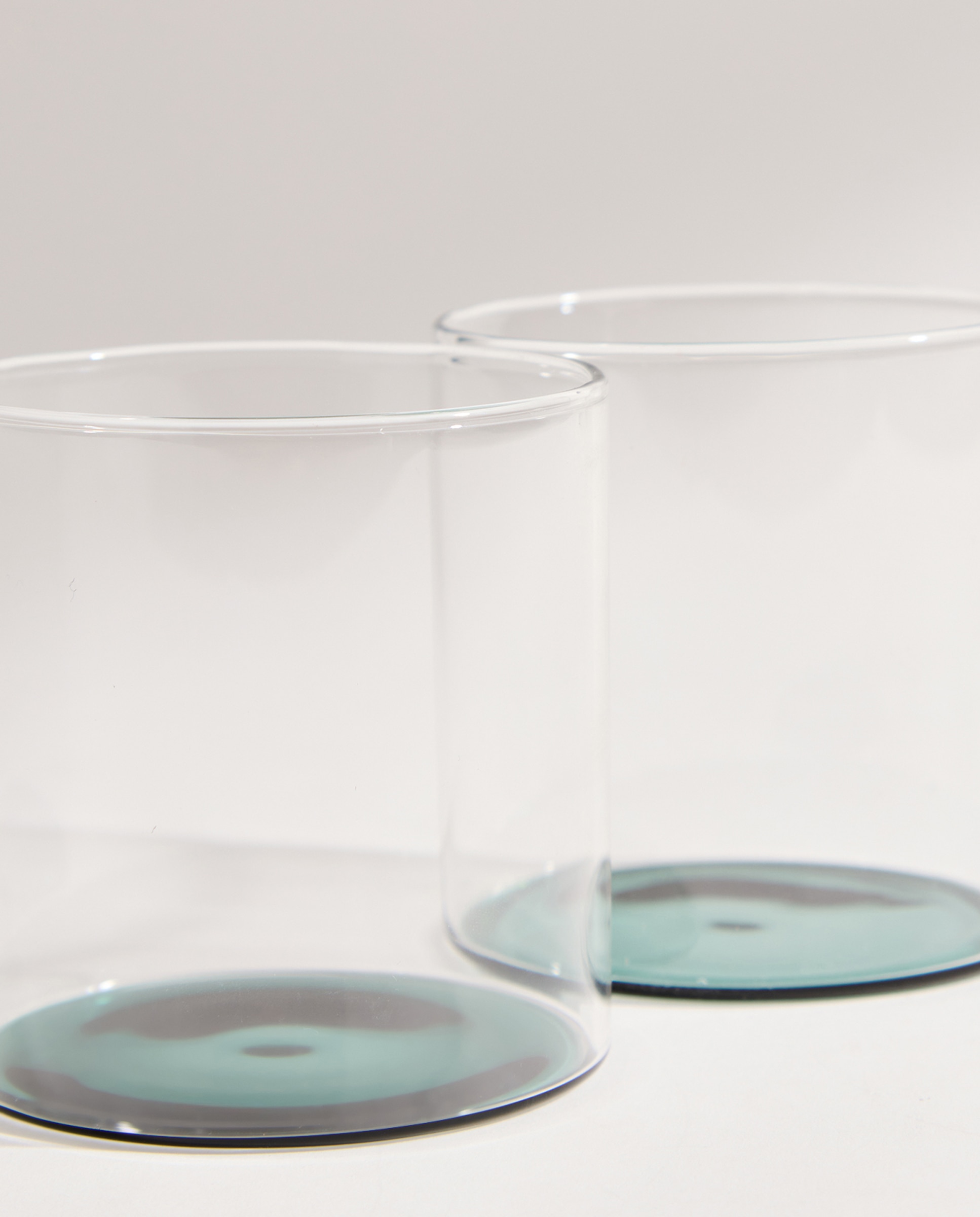Set de 2 vasos bajos de agua de borosilicato Emma Verde-3