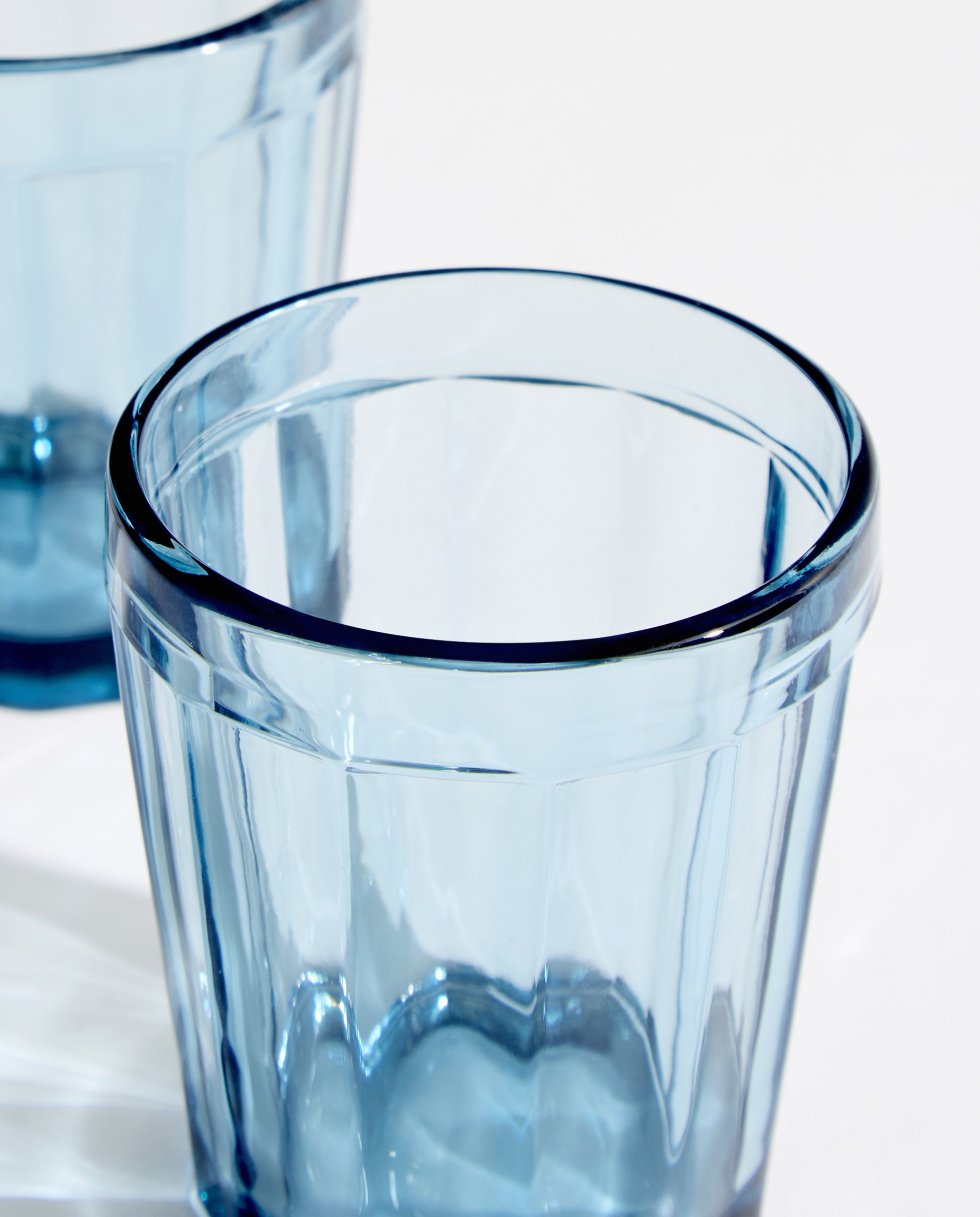 Set de 2 vasos bajos de agua Festón Azul-2