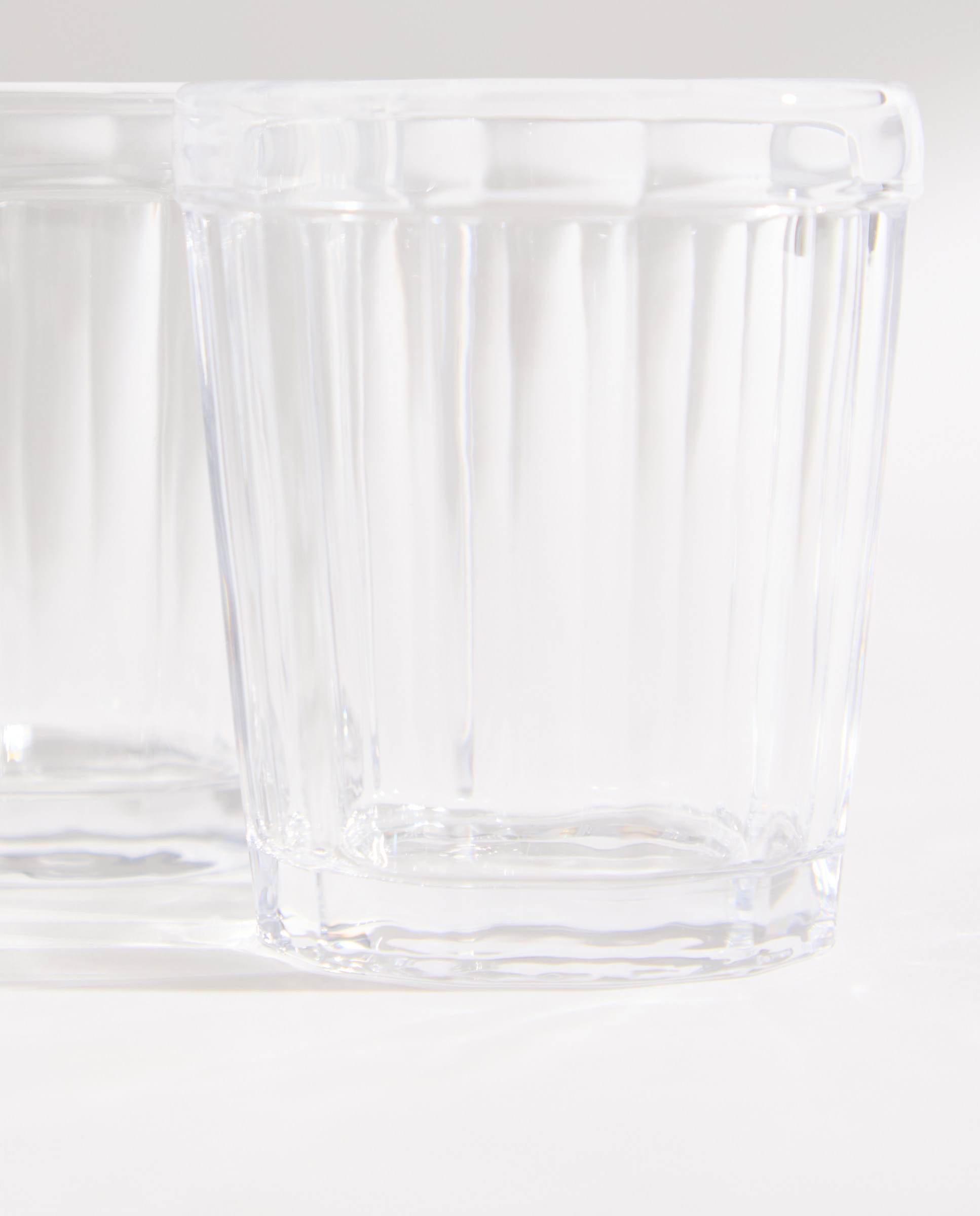 Set de 2 vasos bajos de agua Festón Blanco-3
