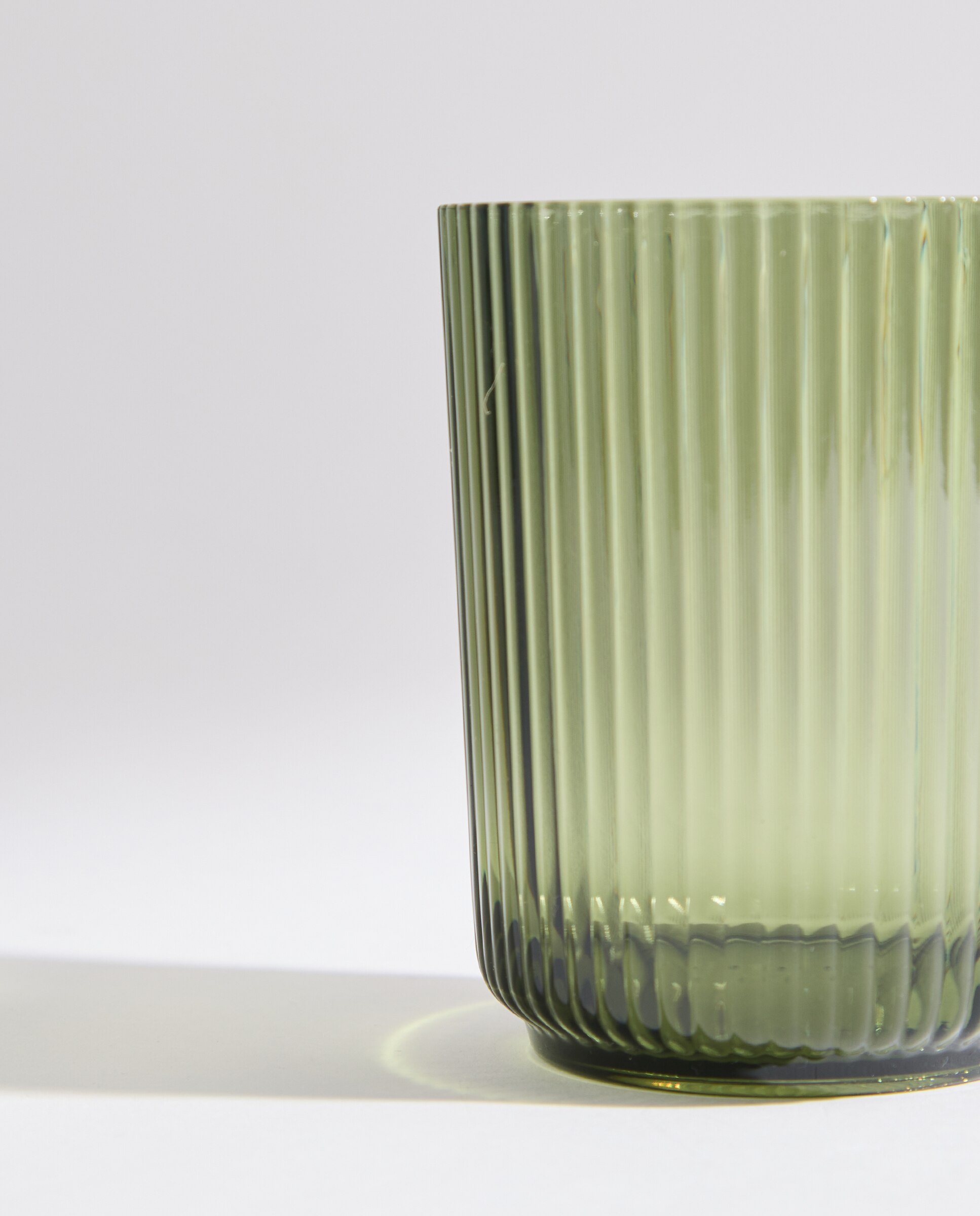 Vaso de agua bajo acrílico Line Verde-3