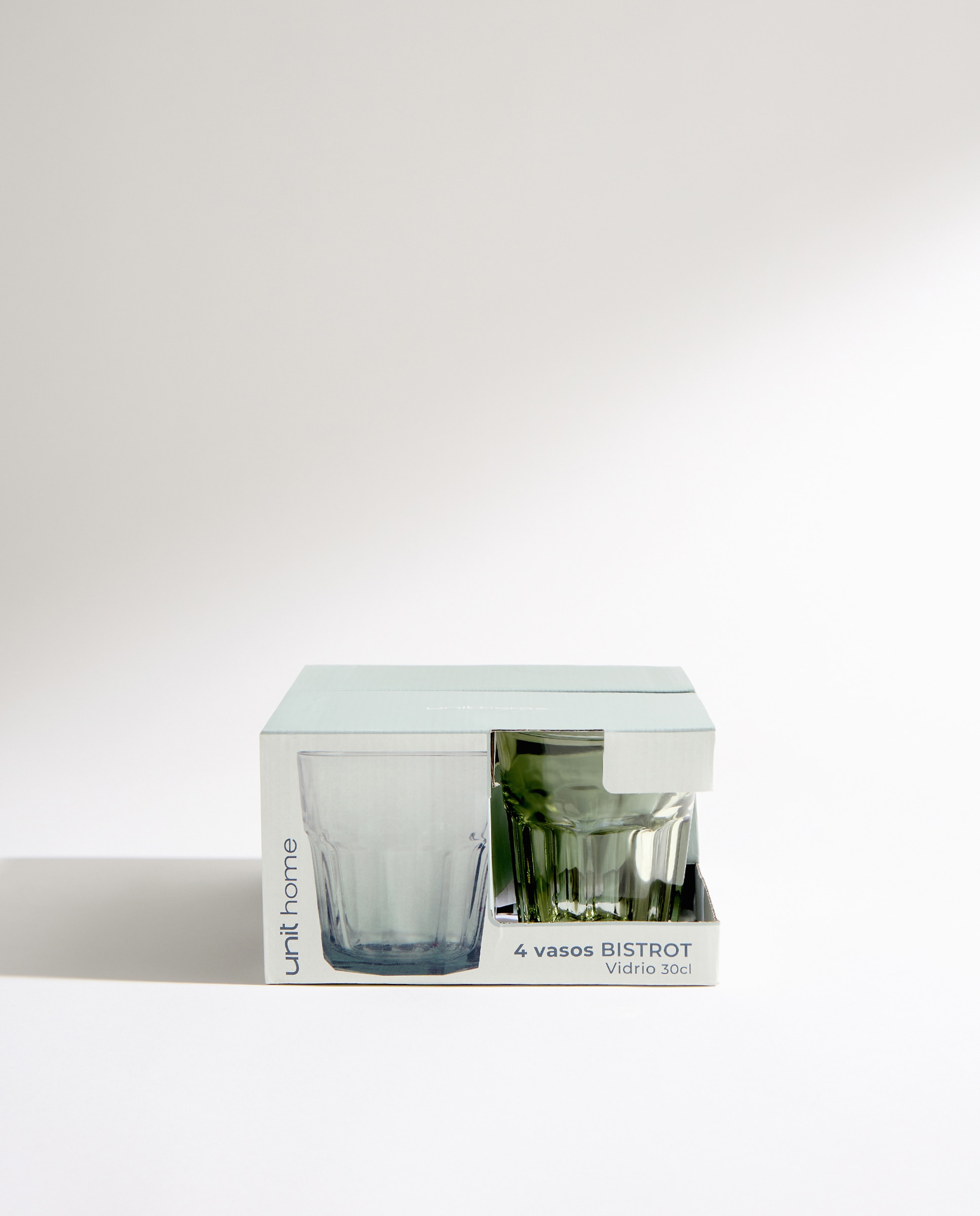 Set de 4 vasos de agua Bistrot Verde-4