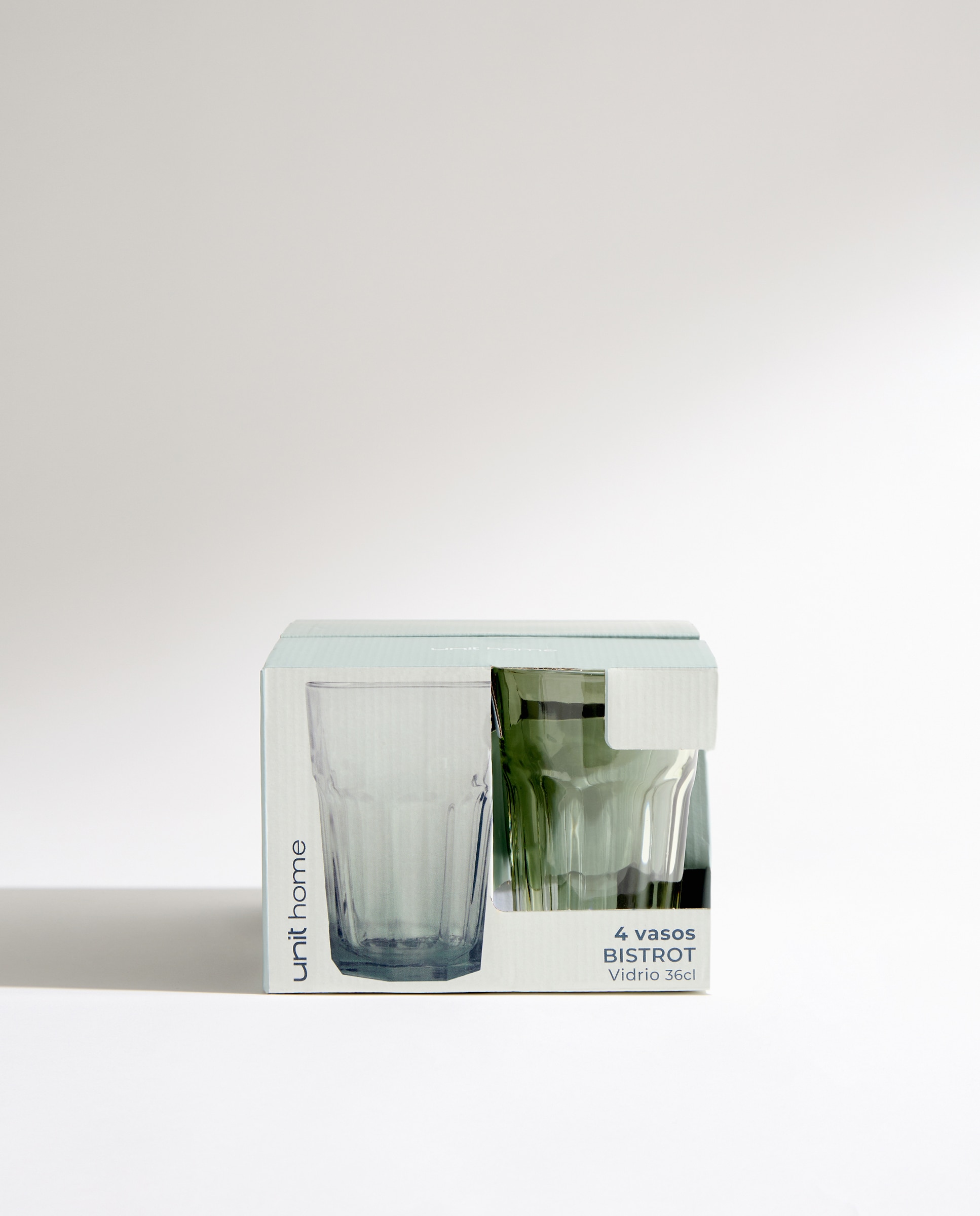 Set de 4 vasos de agua Bistrot Verde-4