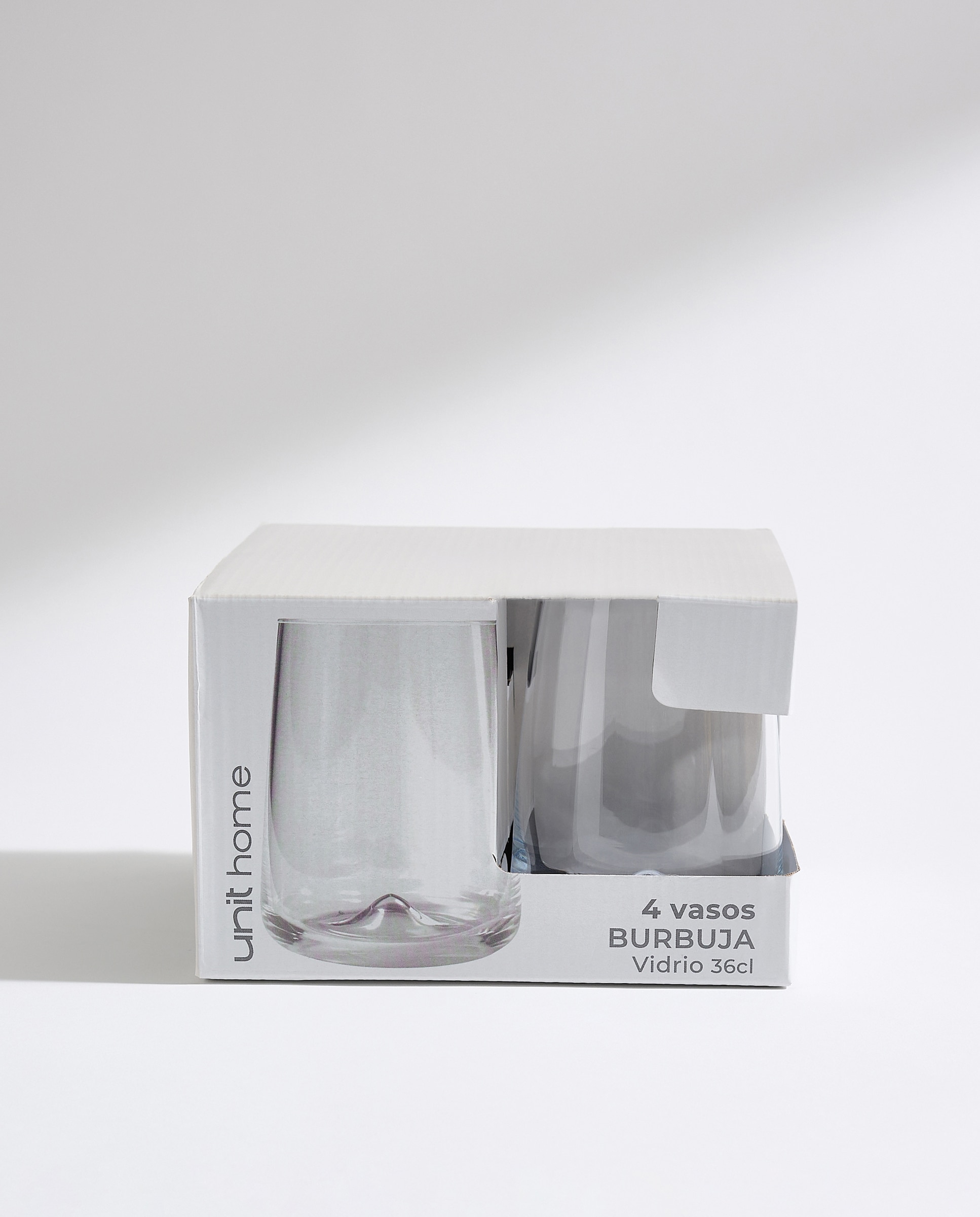 Set de 4 vasos Burbuja Transparente-4