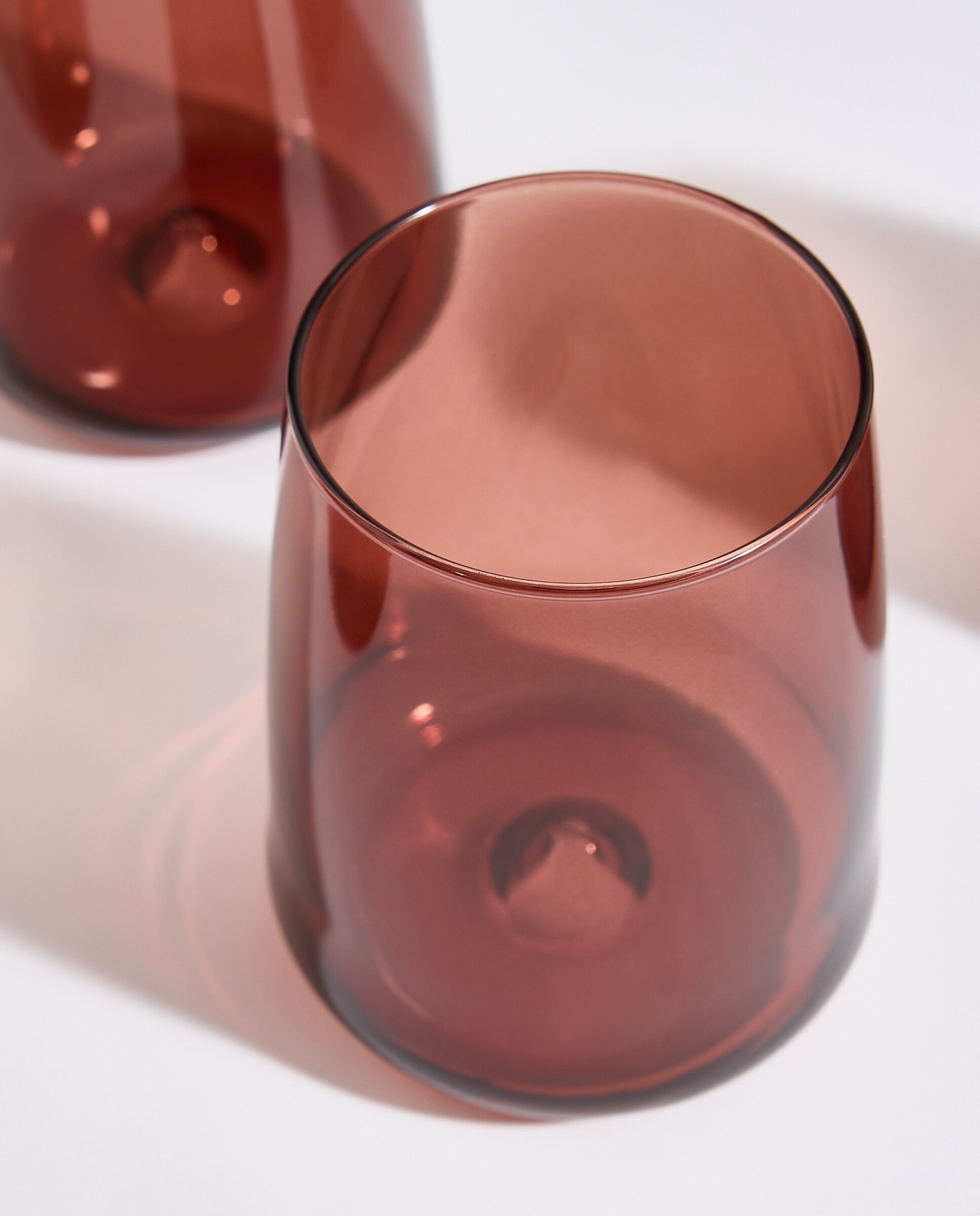 Set de 4 vasos color Burbuja Rojo-2