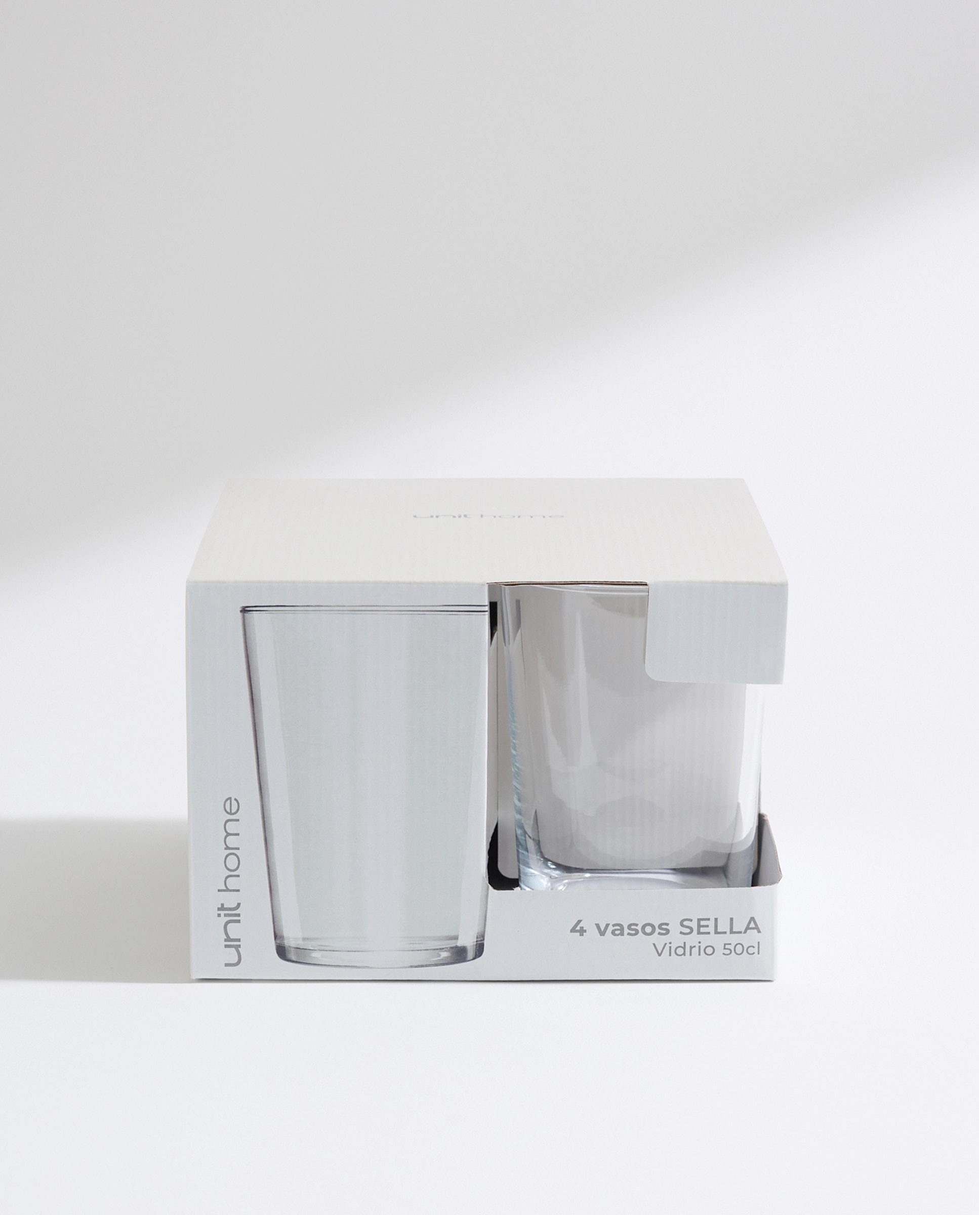Set de 4 vasos de sidra Sella Transparente-5
