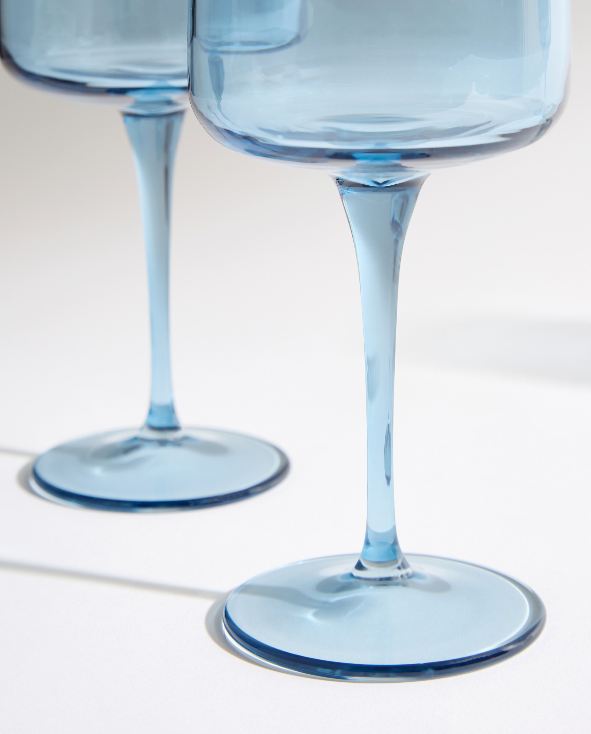 Set de 4 copas de vino Ágata Azul-3